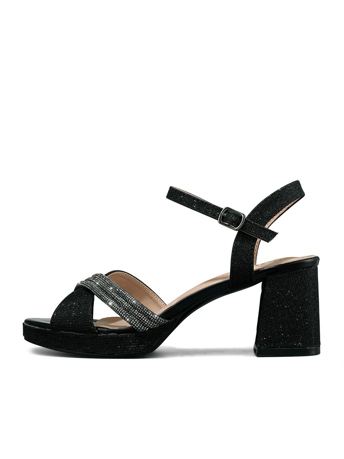 Sandalia Taco De Moda Con Pedrería Mujer Weide You536-7