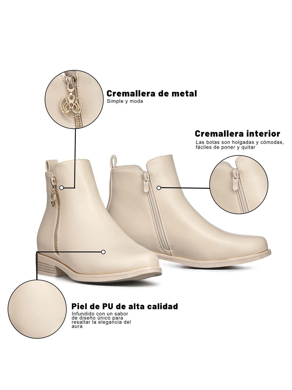 Botin Casual Mujer Eco Cuero Vintage Elegante Weide ZS68-7