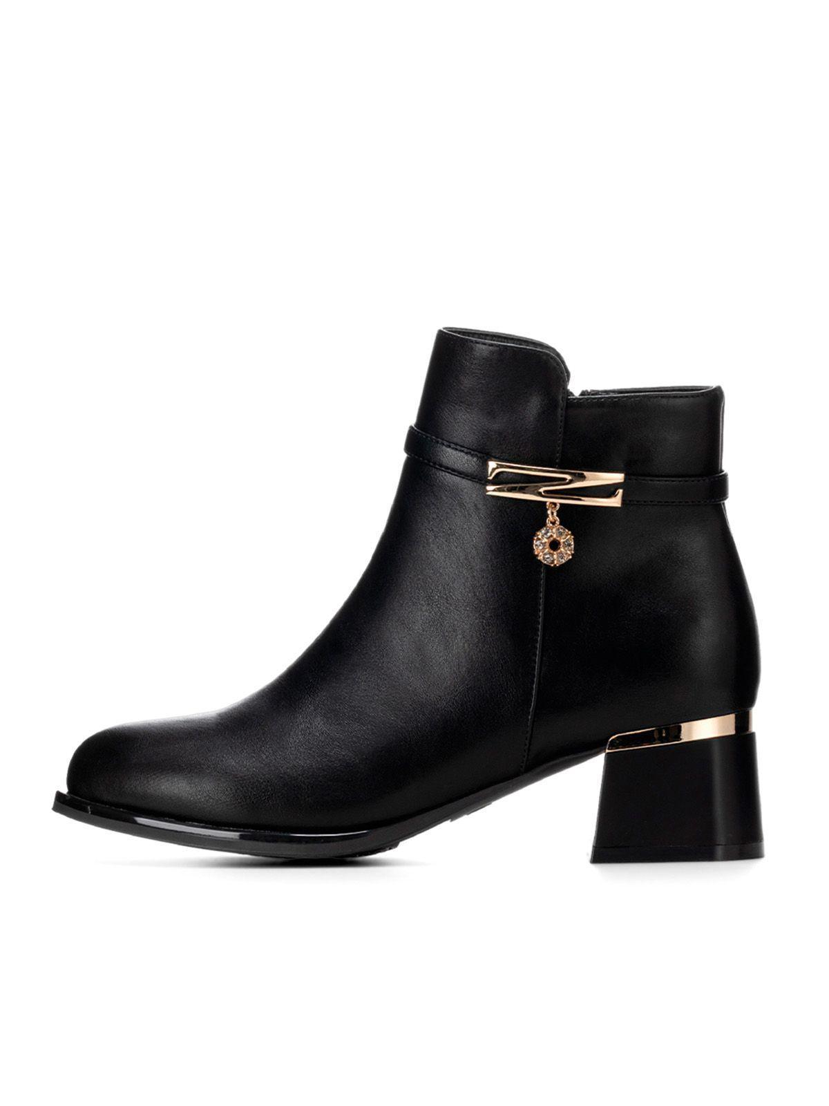 Botin Negro Casual Mujer Weide HX307-2