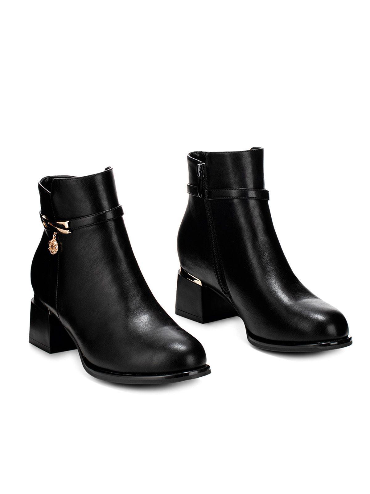 Botin Negro Casual Mujer Weide HX307-4
