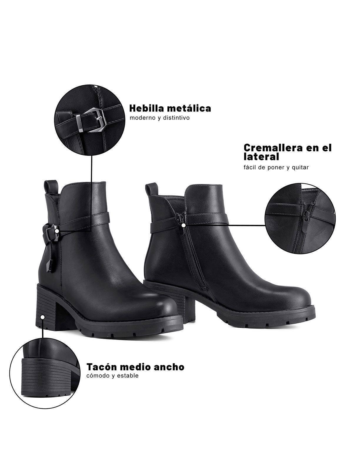 Botín Taco Mujer Casual PU Weide ZS83-7