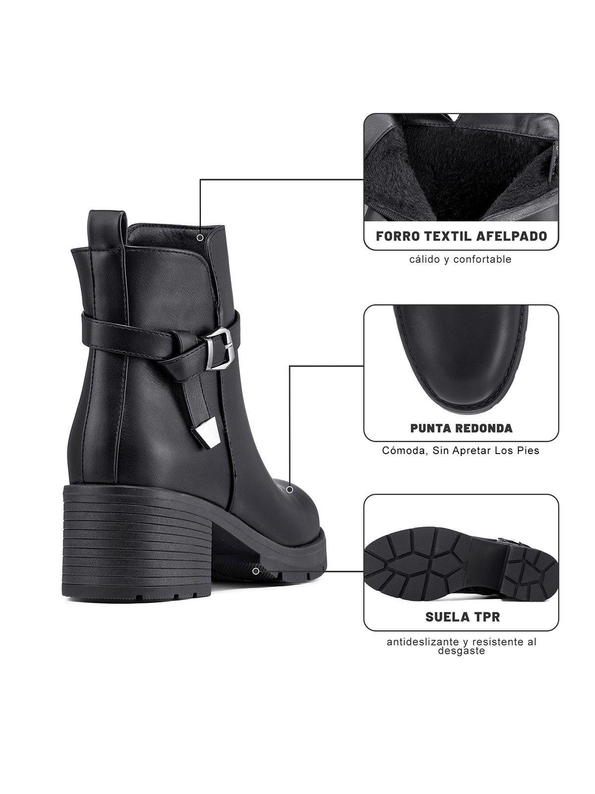 Botín Taco Mujer Casual PU Weide ZS83-8