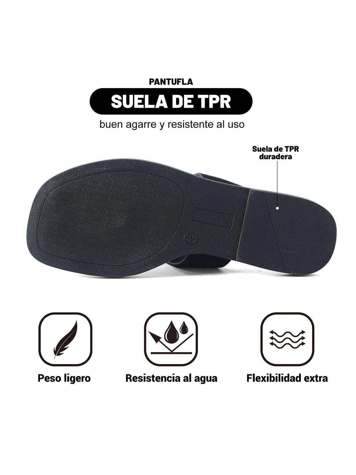 Sandalia tipo Chala PU Textil Mujer Plano Weide HY23-4