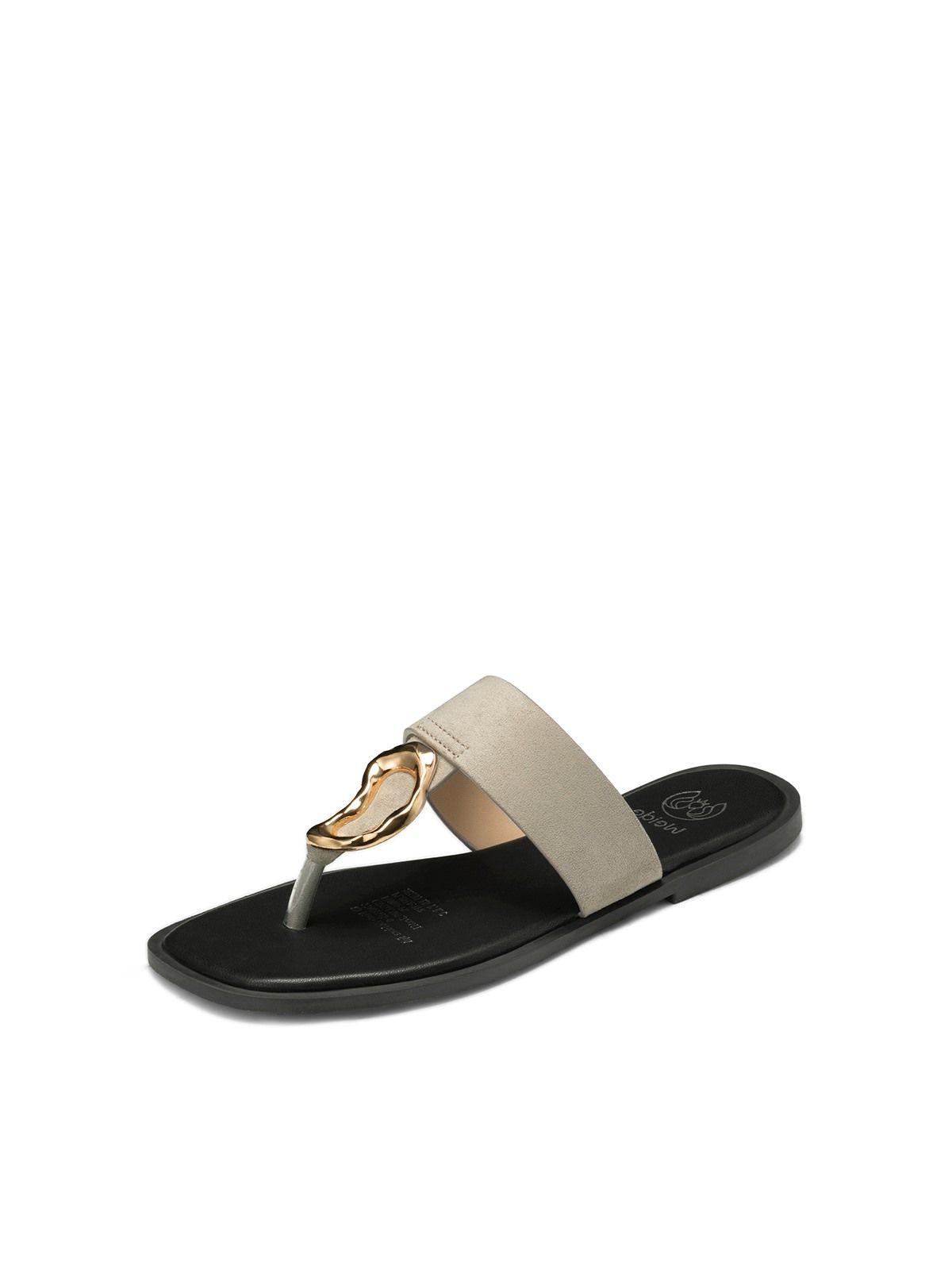 Sandalia tipo Chala PU Textil Mujer Plano Weide HY23-0