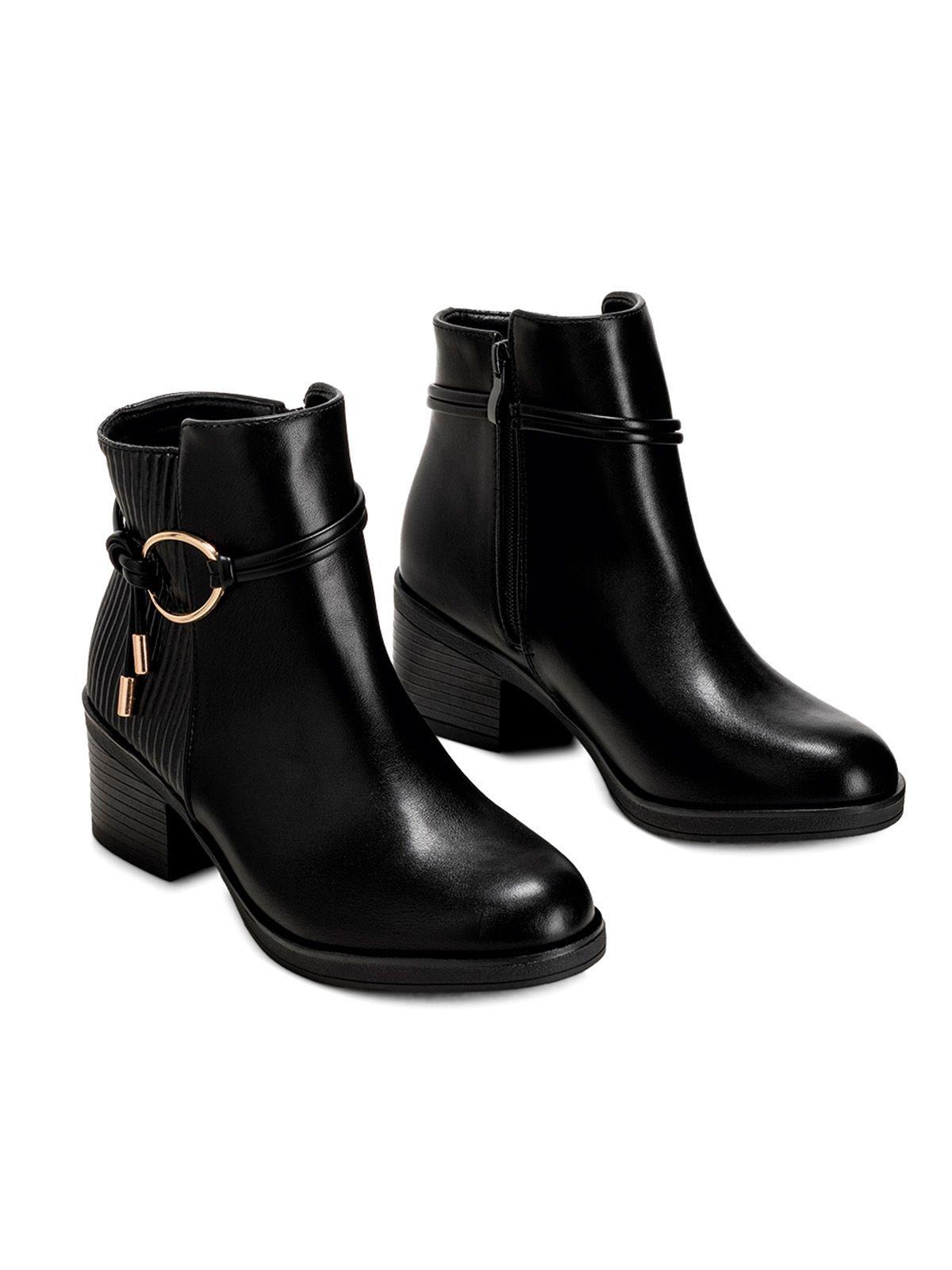 Botin Negro Casual Mujer Weide GH110-3