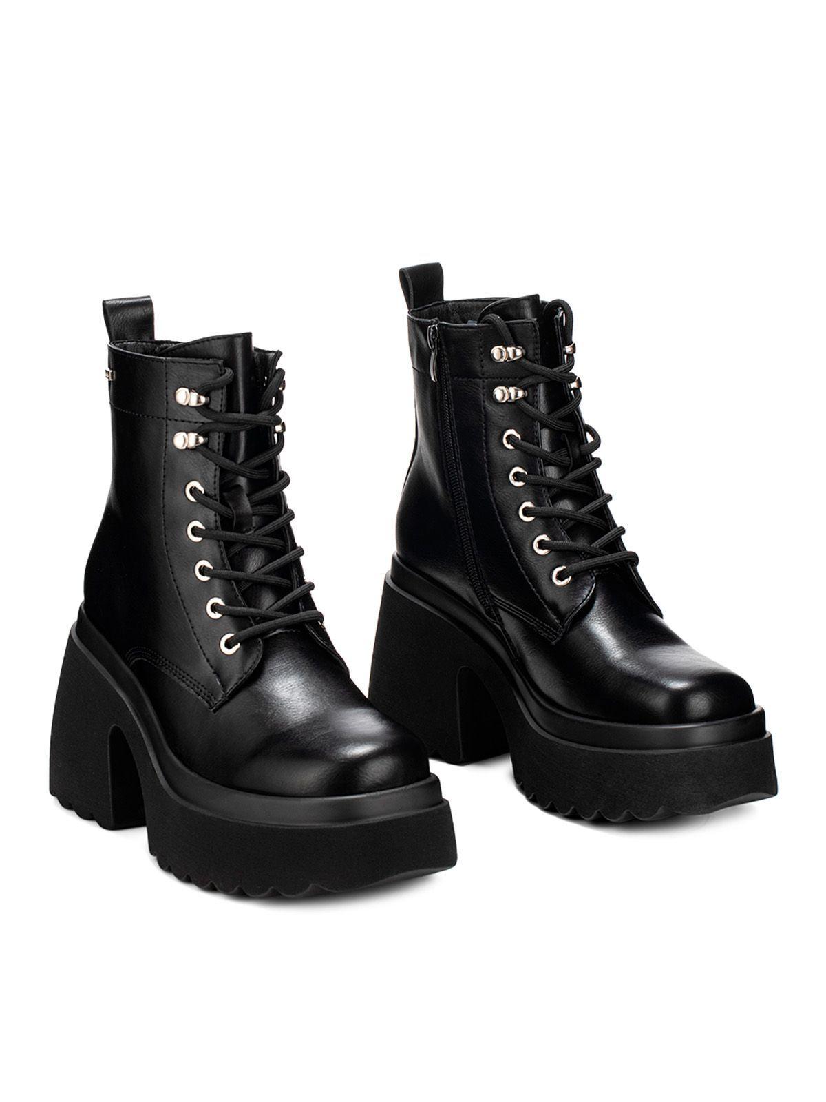 Botin Negro Casual Mujer Weide DH72-4