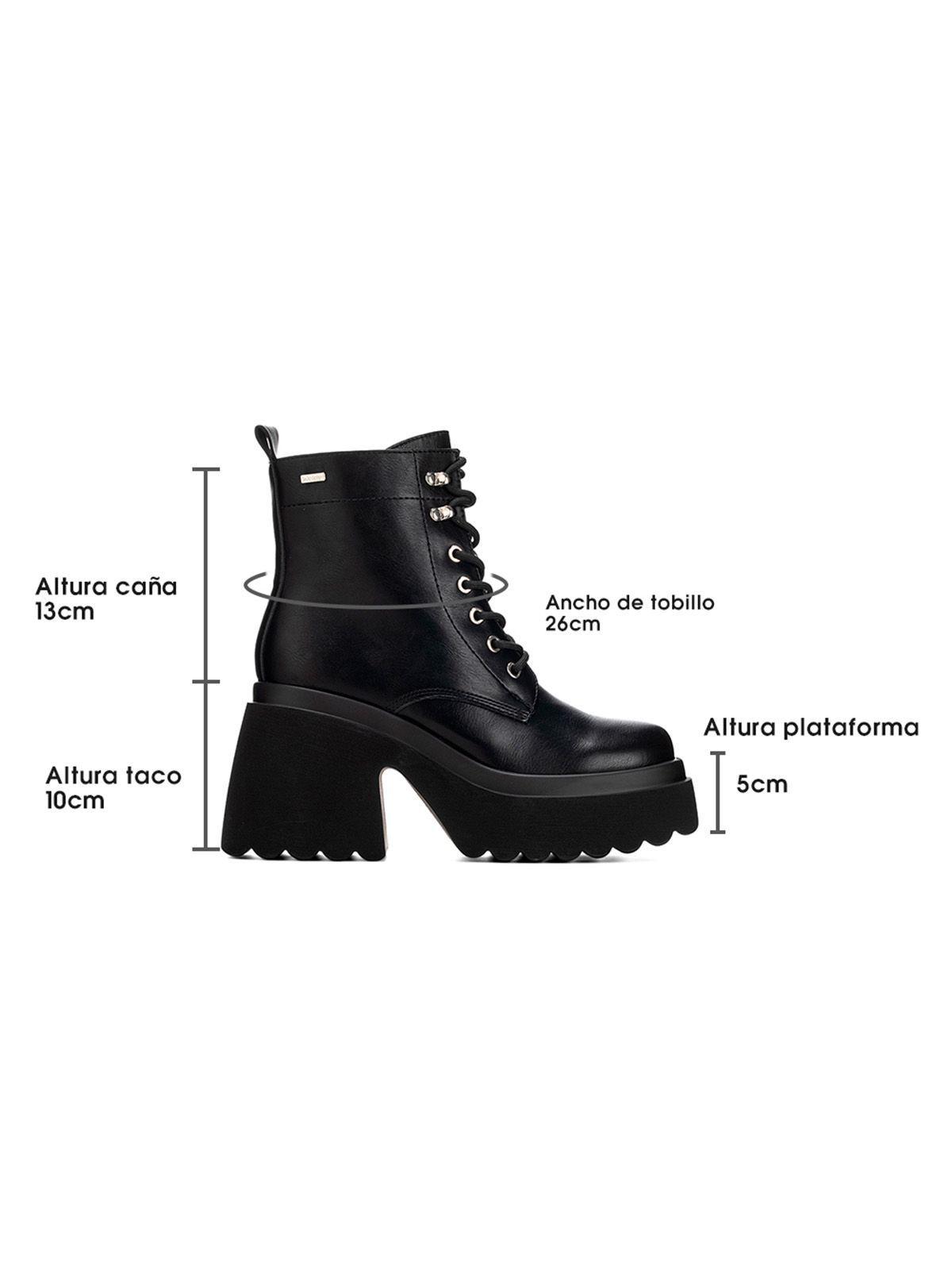 Botin Negro Casual Mujer Weide DH72-5