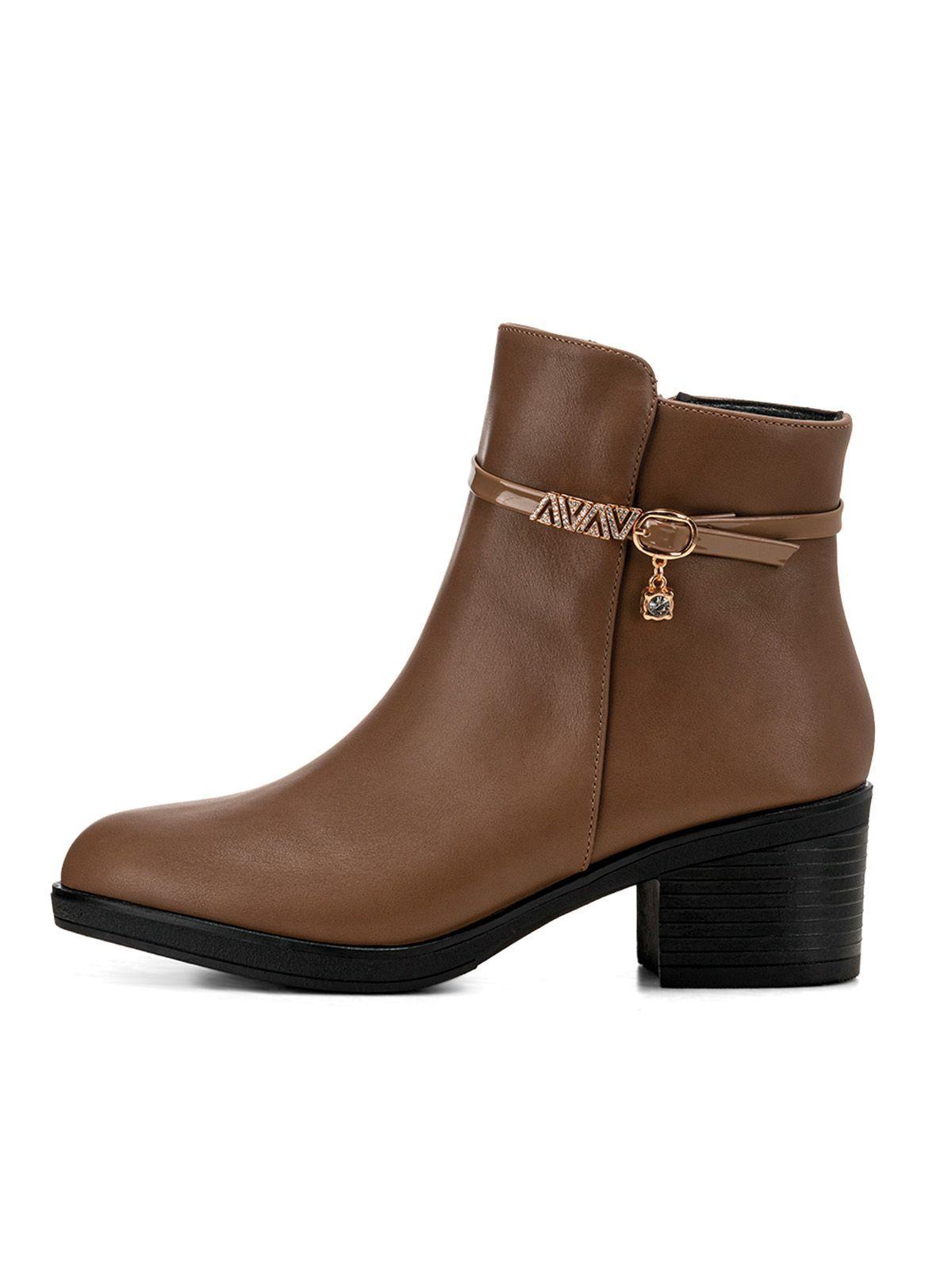 Botin Caqui Casual Mujer Weide GH111-4