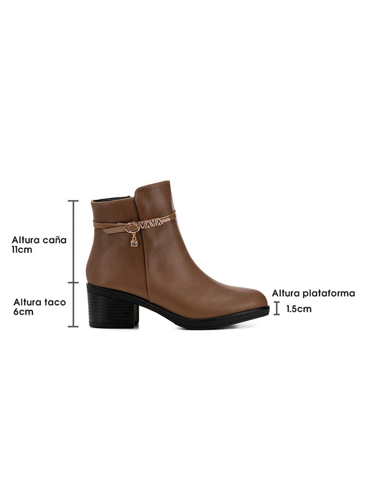 Botin Caqui Casual Mujer Weide GH111-6