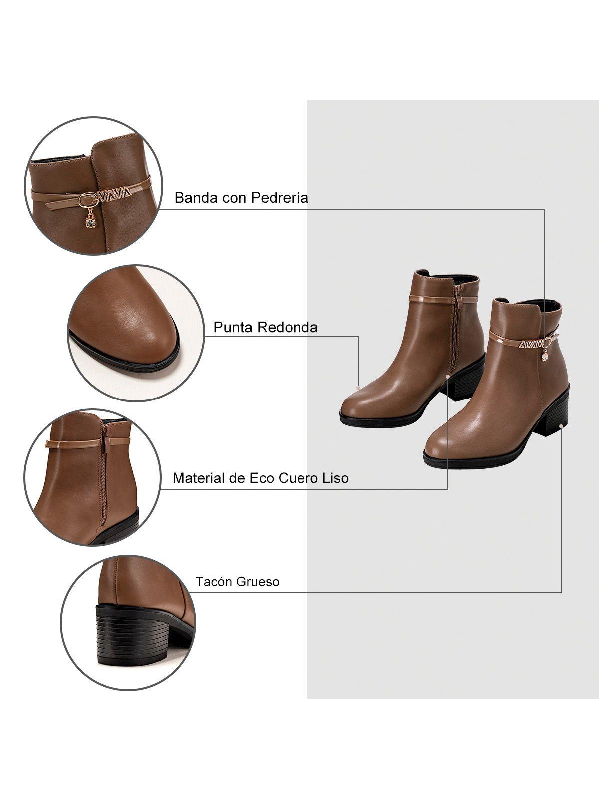 Botin Caqui Casual Mujer Weide GH111-7