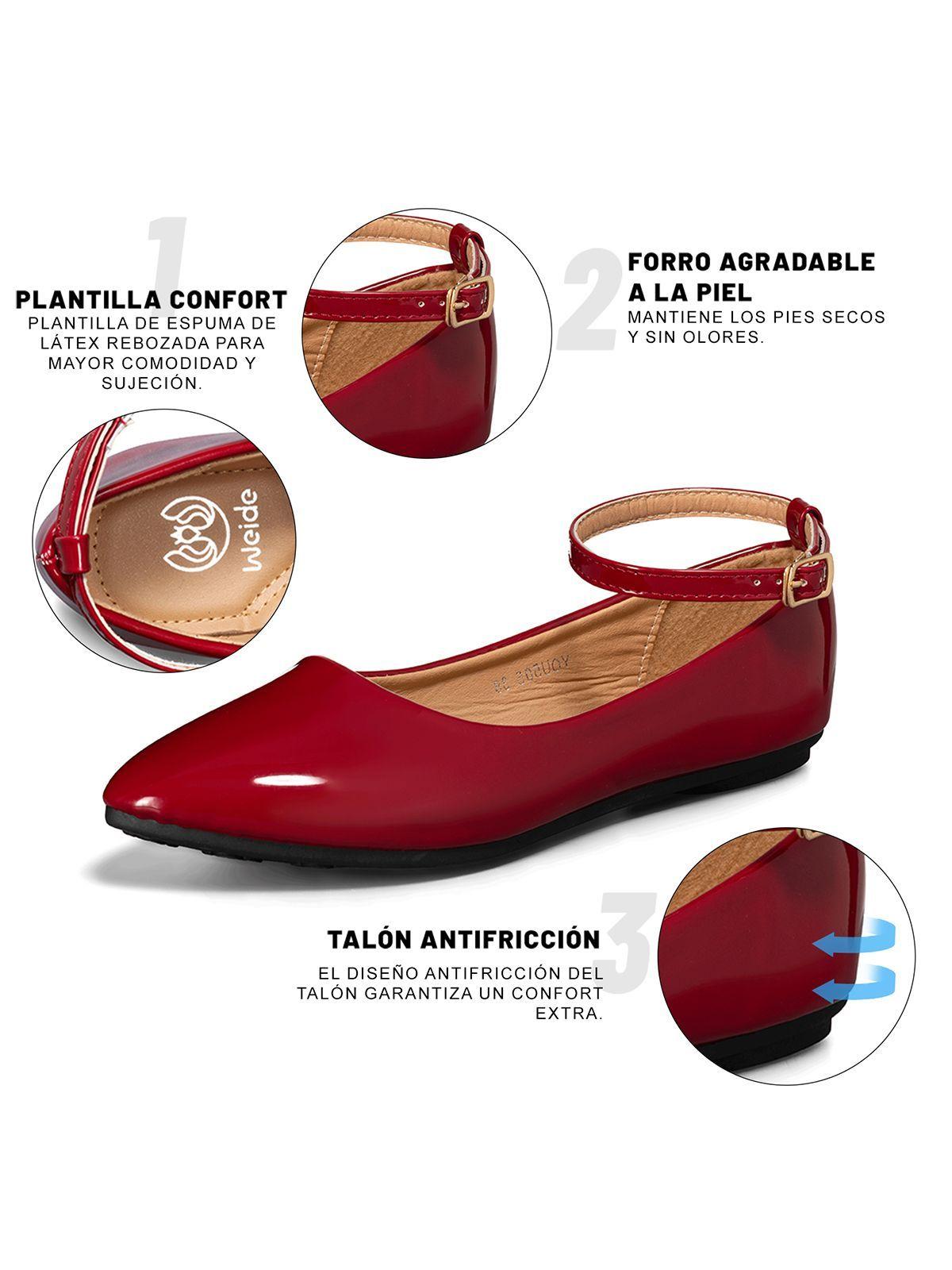 Ballerina Mujer Casual Charol Moda Plano Weide YOU505-7