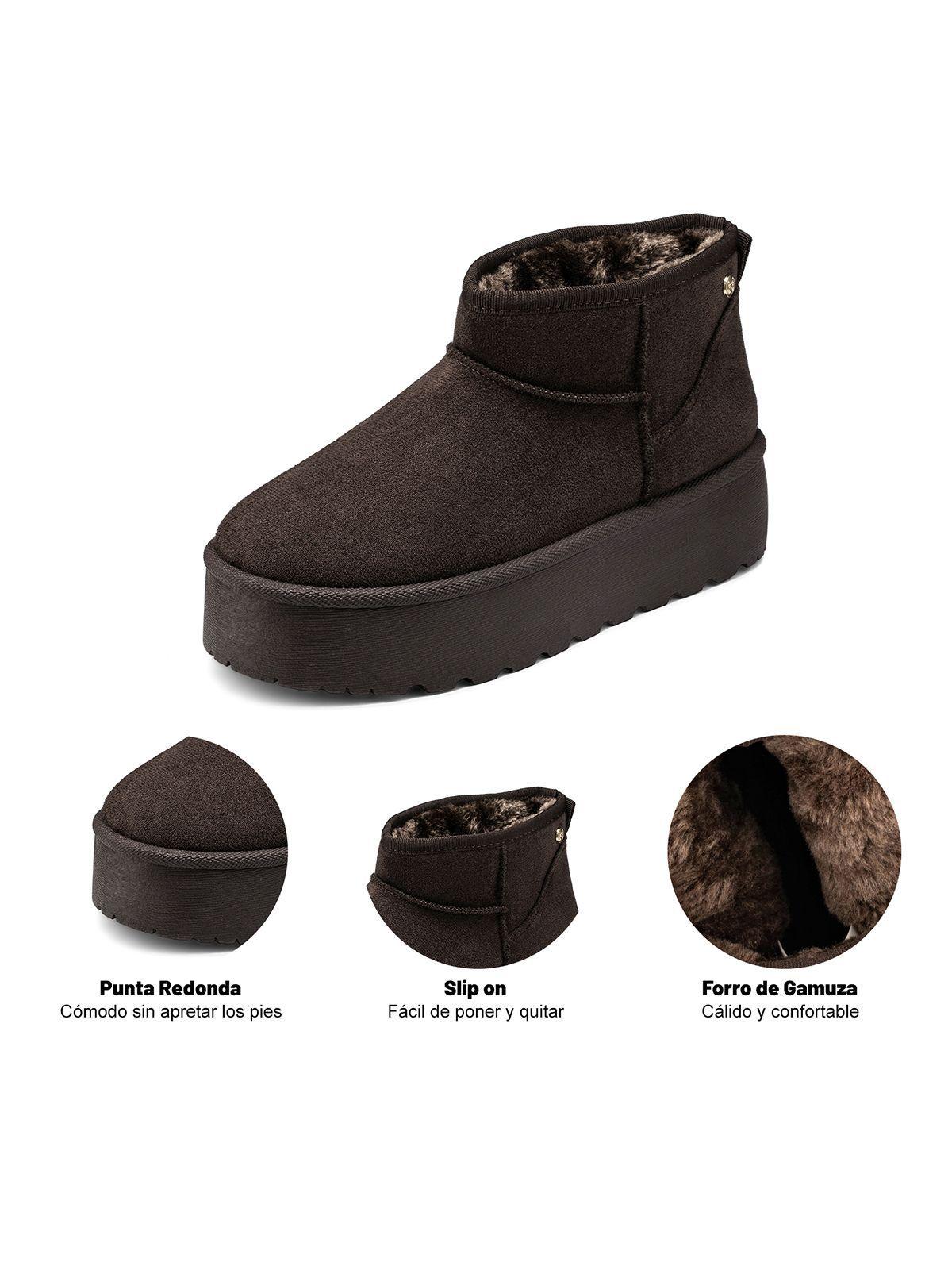 Botin Marrón Casual Mujer Weide LT123-7