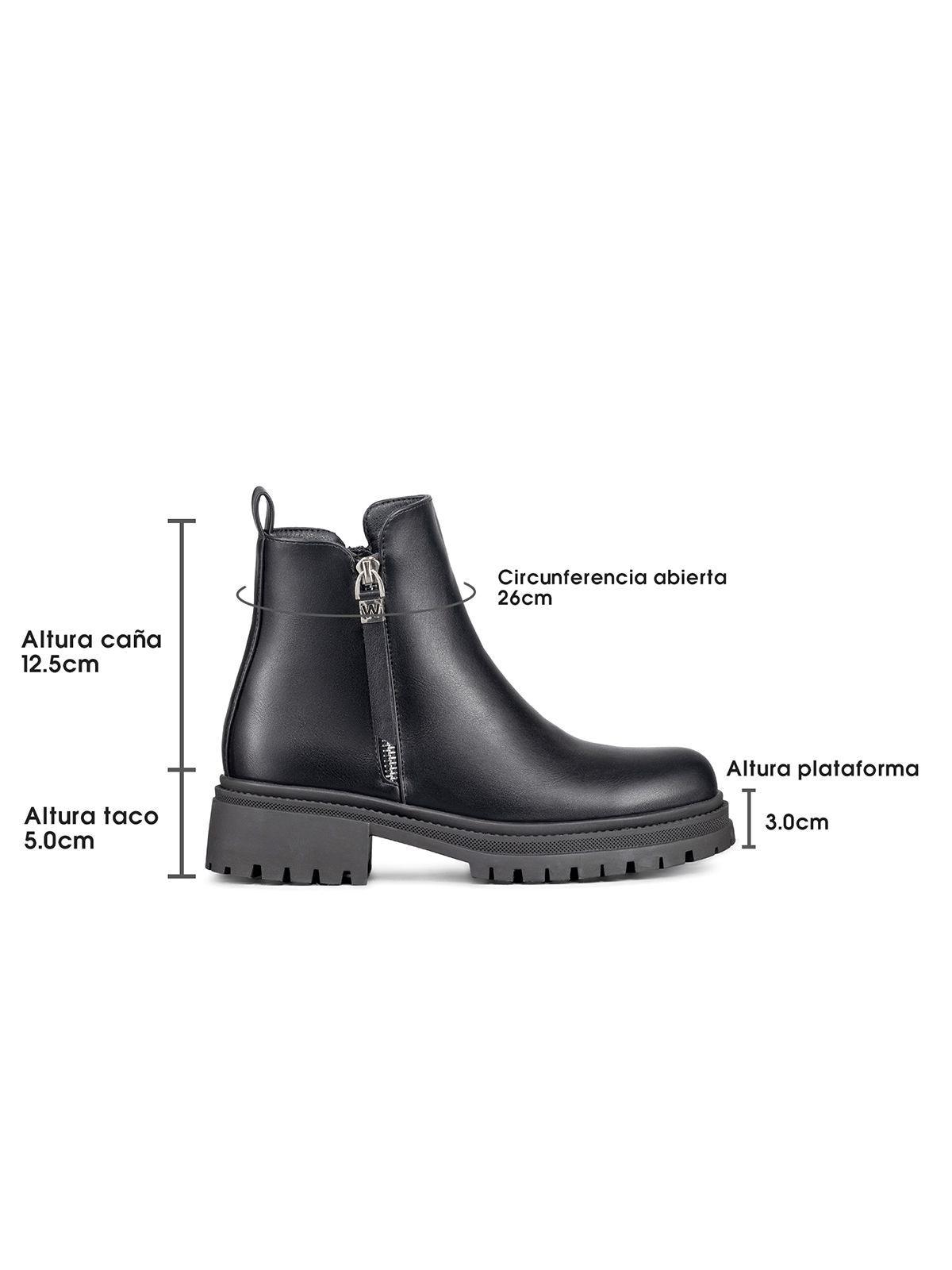 Botin Casual Mujer Eco Cuero Plataforma Vintage Weide ZS67-6