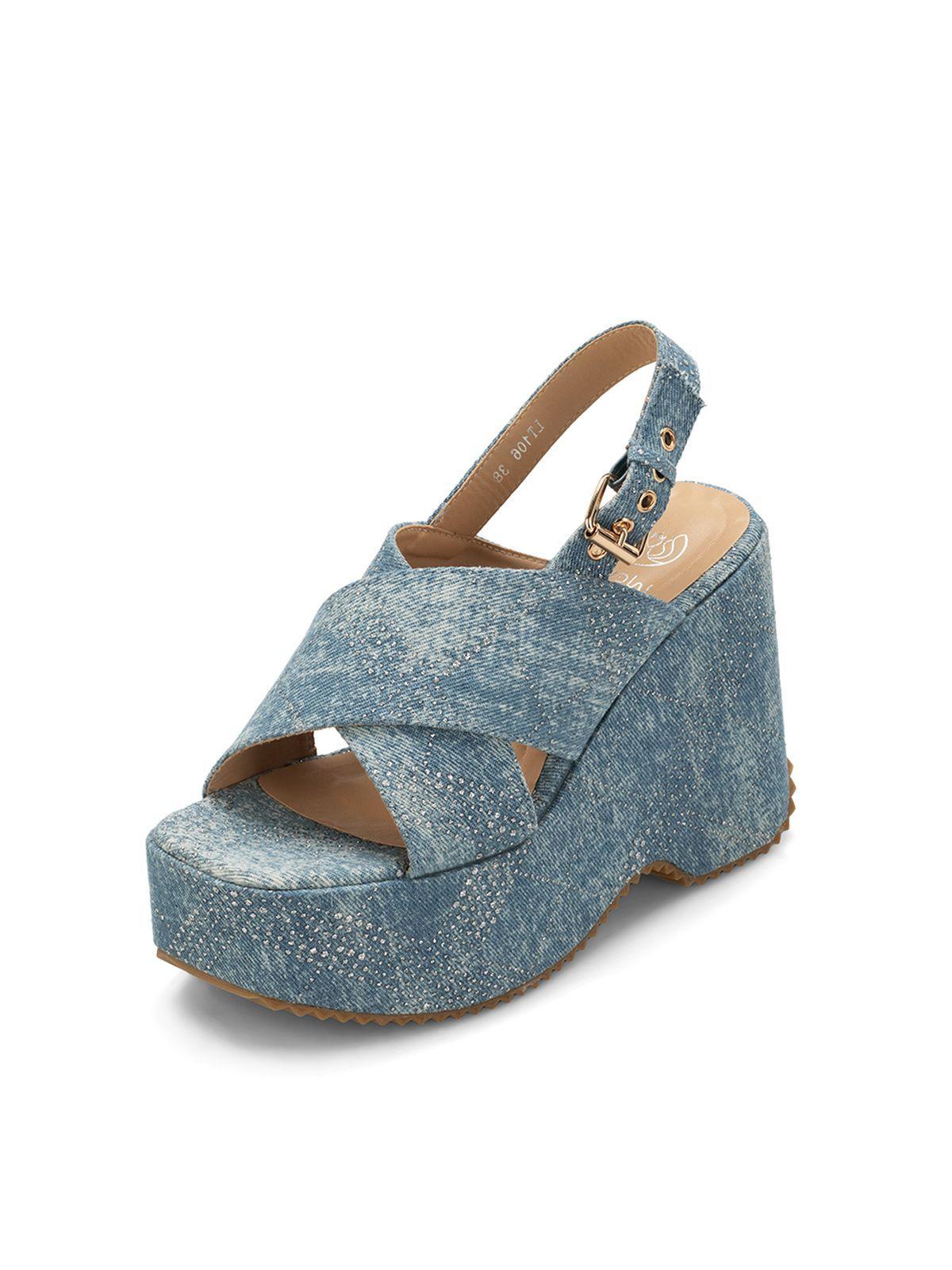 Sandalia Plataforma Celeste Fiesta LT106 Weide-0