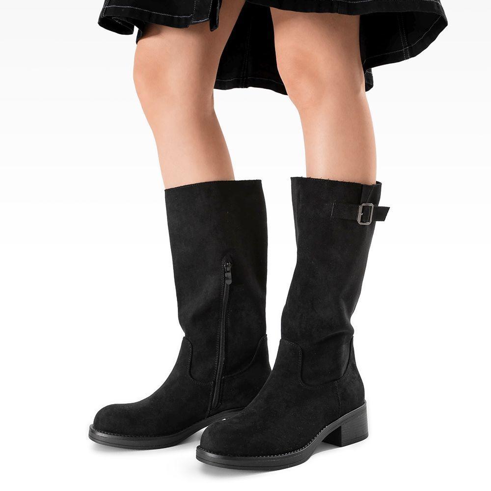 Bota Taco Mujer Casual PU Textil Weide CZY659-2