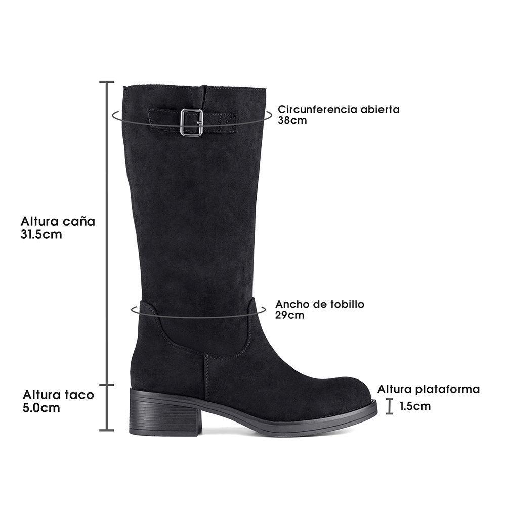 Bota Taco Mujer Casual PU Textil Weide CZY659-7