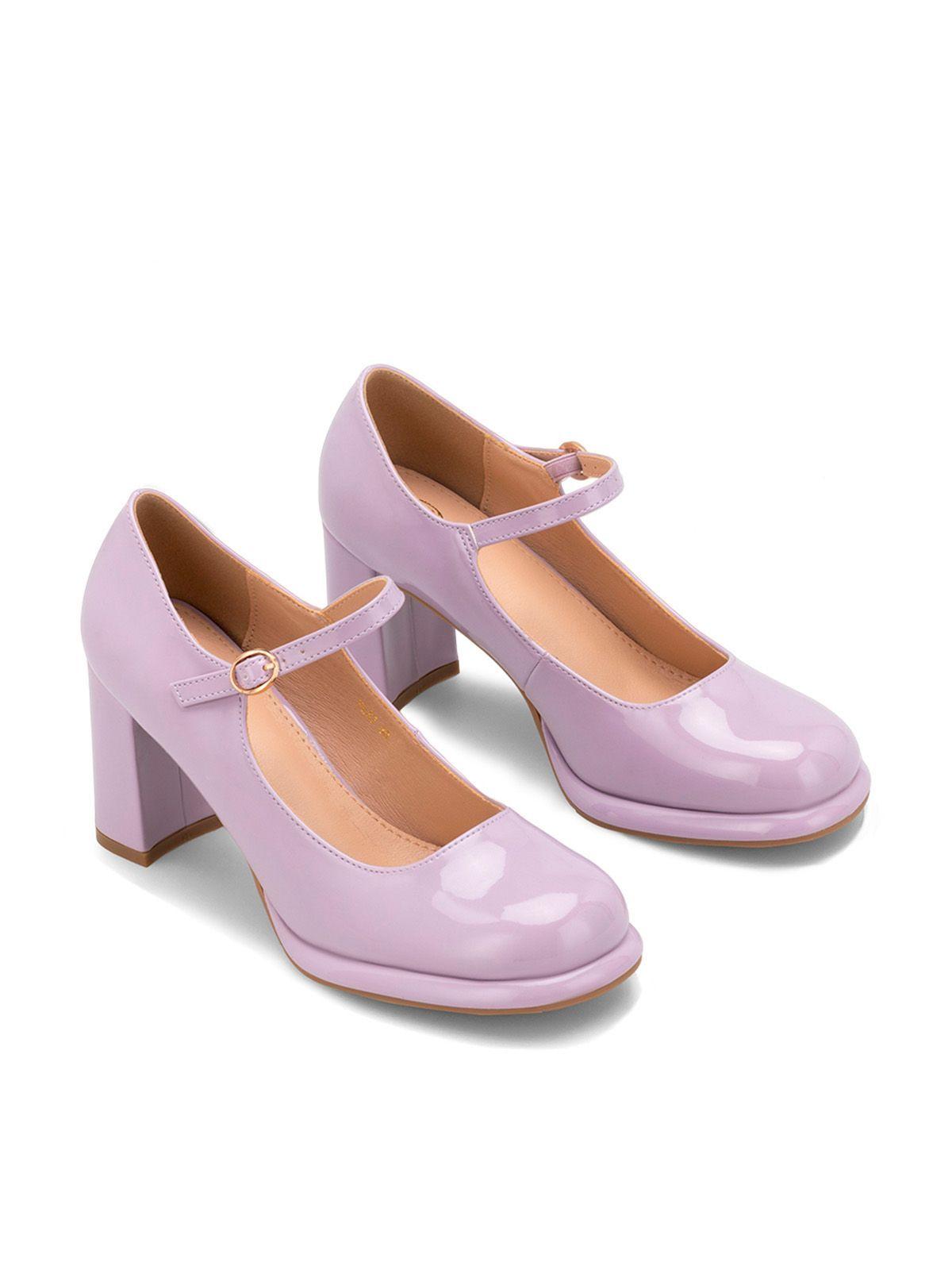 Zapatos Taco Mujer Alina Morado Weide-2