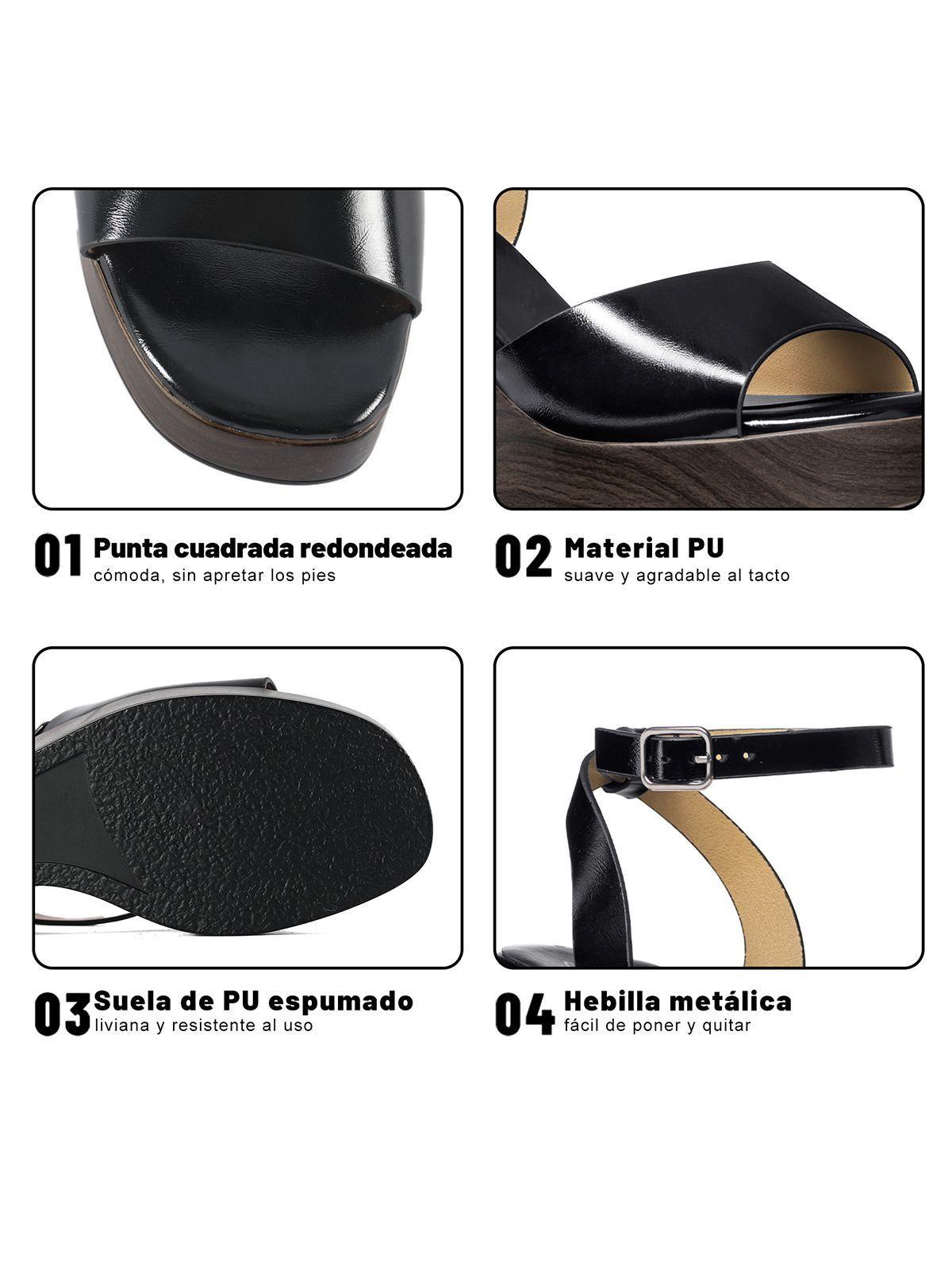 Sandalias Casual PU Mujer Taco Cuña Weide YQ02-4