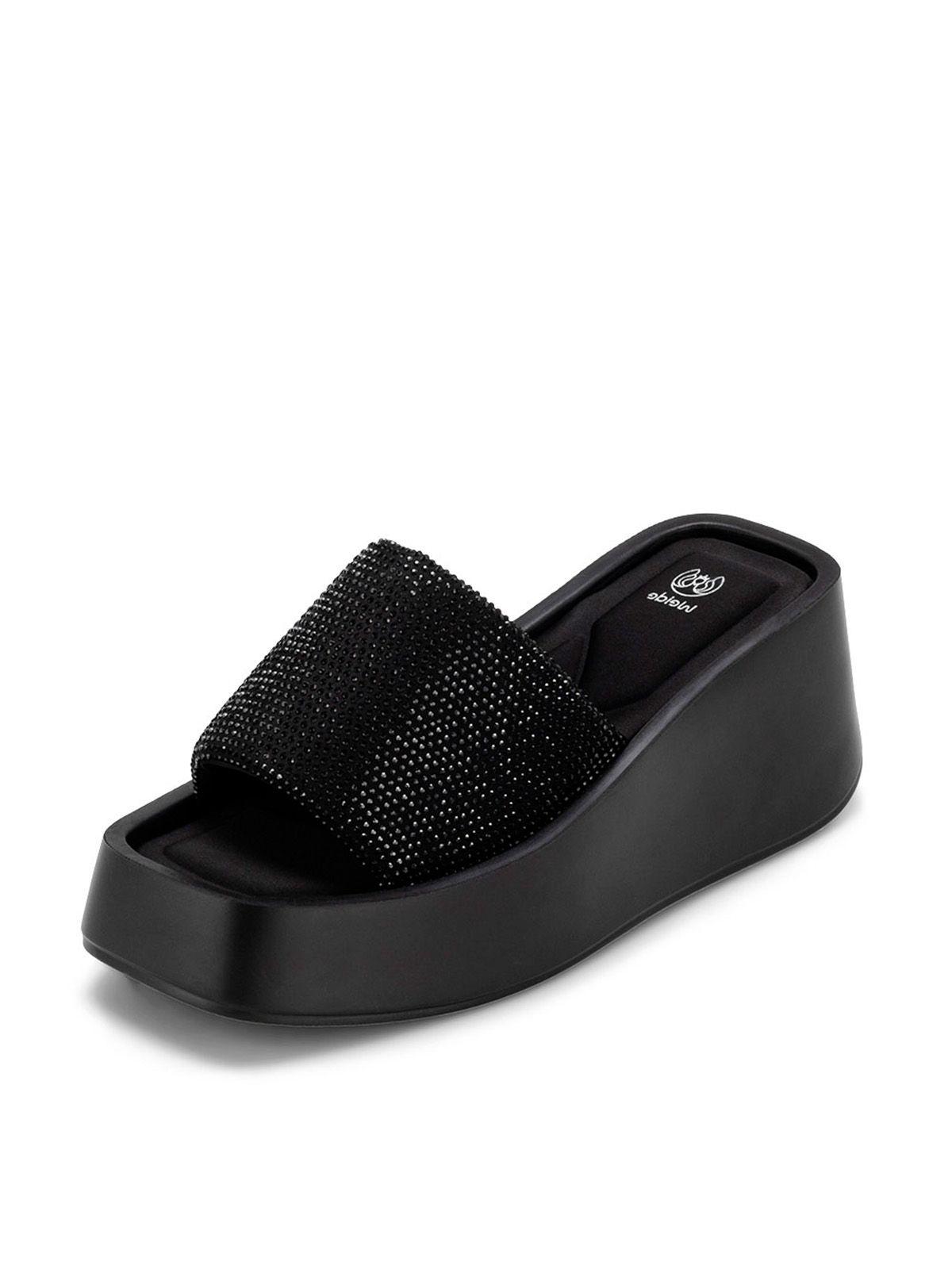 Sandalia Plataforma Negro Casual YJ31 Weide-0