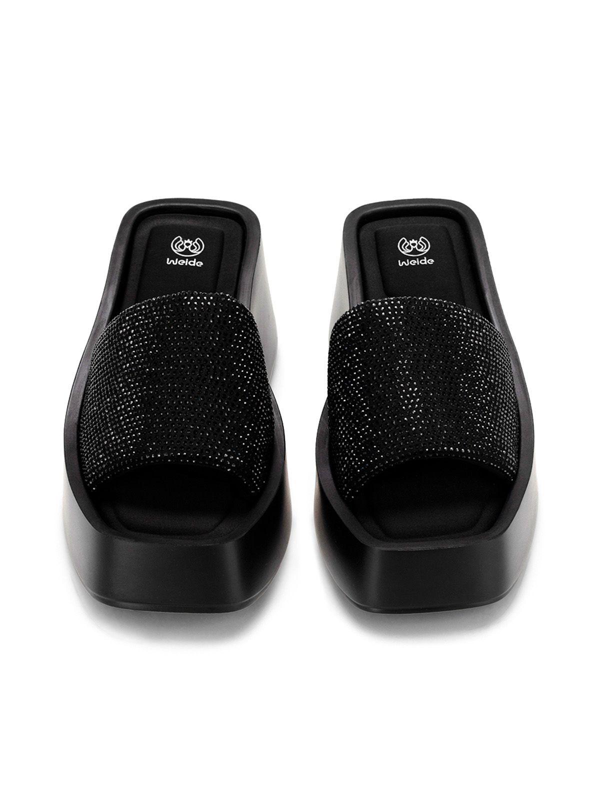 Sandalia Plataforma Negro Casual YJ31 Weide-2