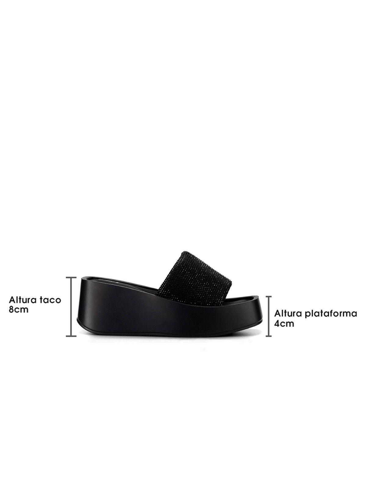 Sandalia Plataforma Negro Casual YJ31 Weide-4