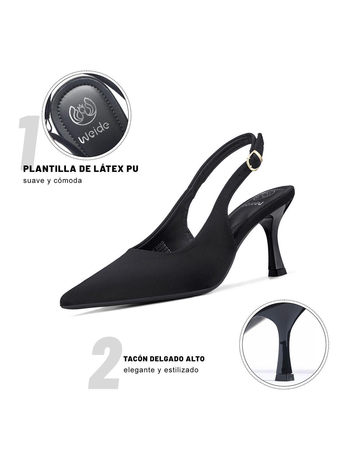 Zapatos Taco PU Textil Mujer Aguja Weide GH223-5