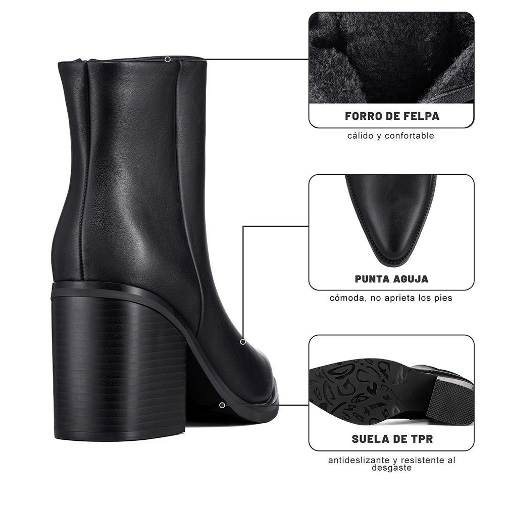 Botín Taco Mujer Casual PU Weide CZY656B-9