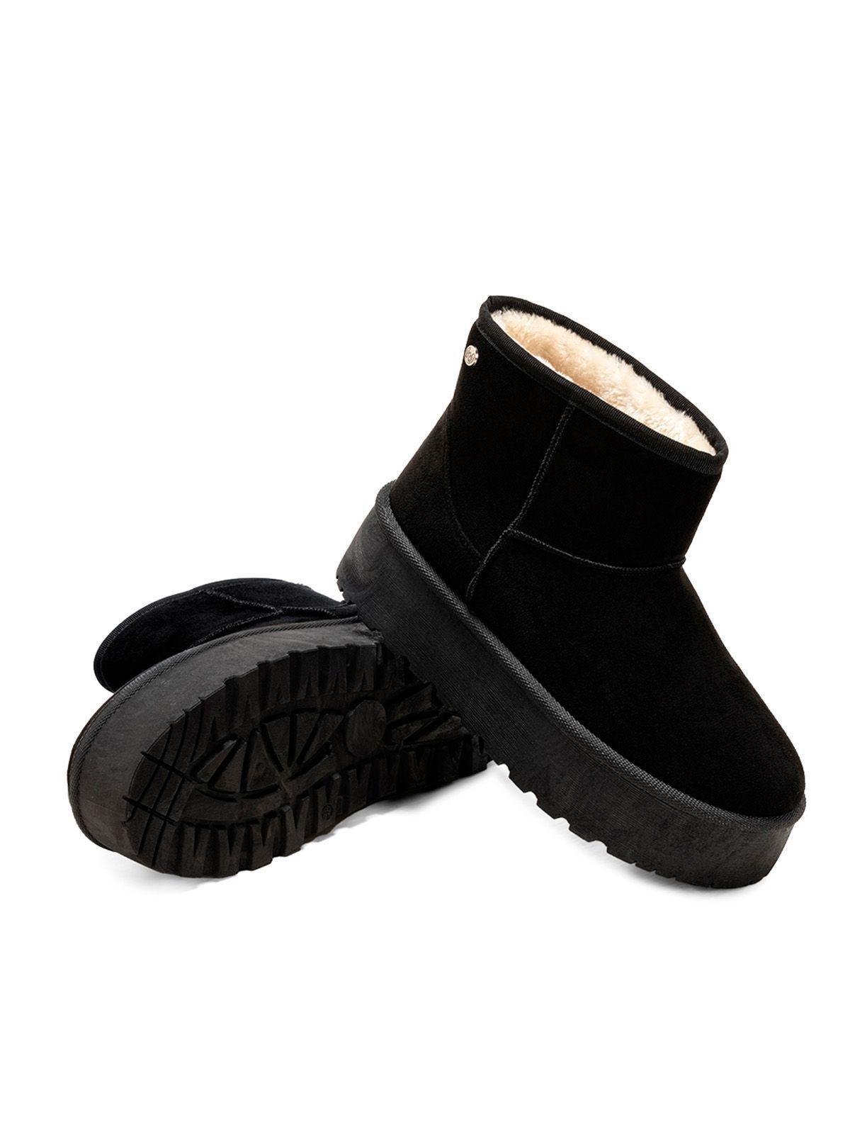 Botin Negro Casual Mujer Weide LT122-4