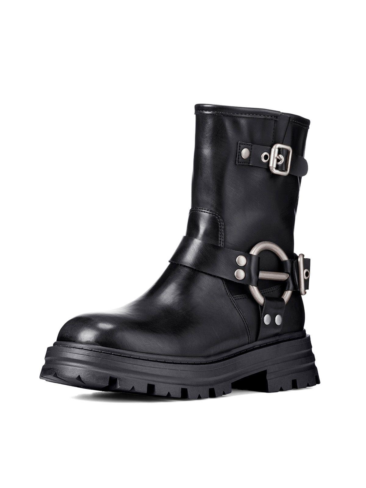 Botin Negro Casual Mujer Weide YL75-0
