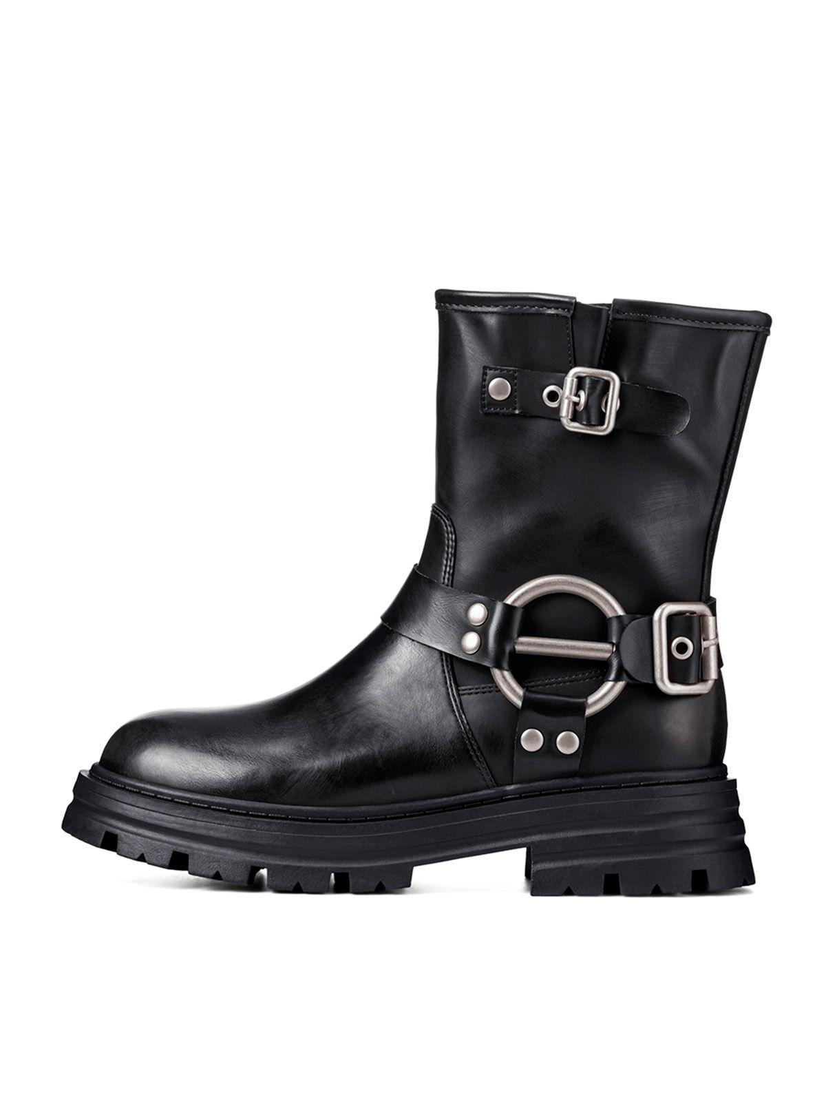 Botin Negro Casual Mujer Weide YL75-1