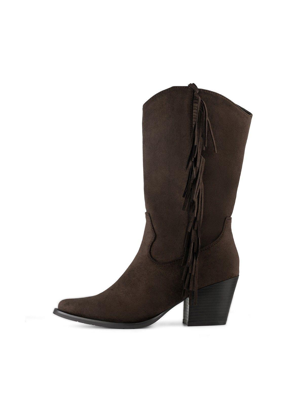 Bota Taco Mujer Outdoor PU Textil Weide HX535-2