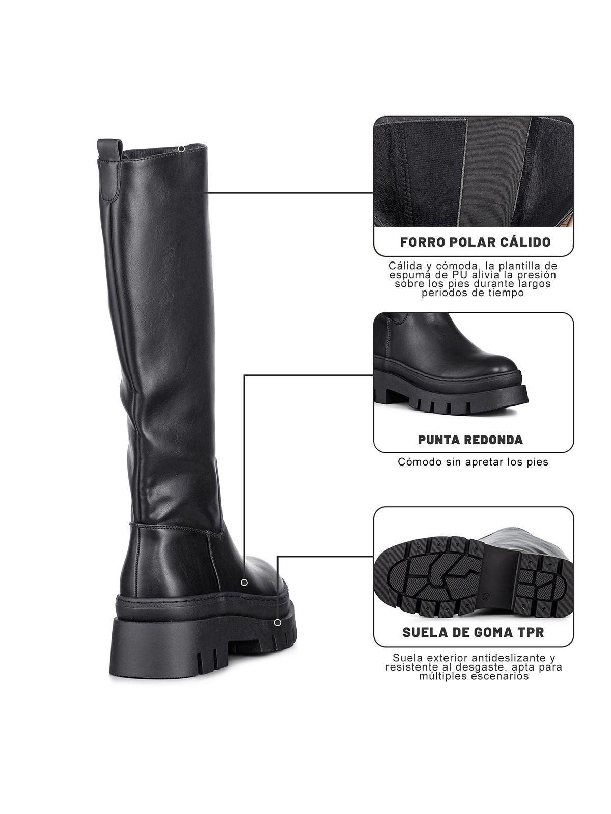 Botas Largas Casual Plataforma Vintage Mujer Weide HX510-8