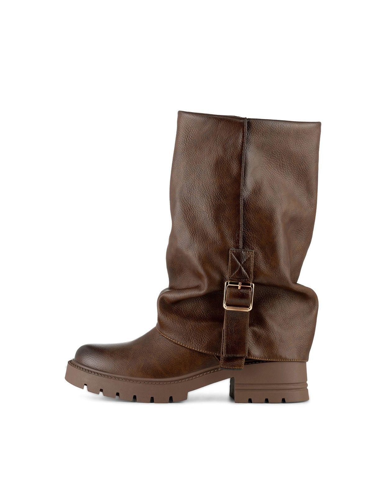 Bota Taco Mujer Casual PU Weide ZS87-2