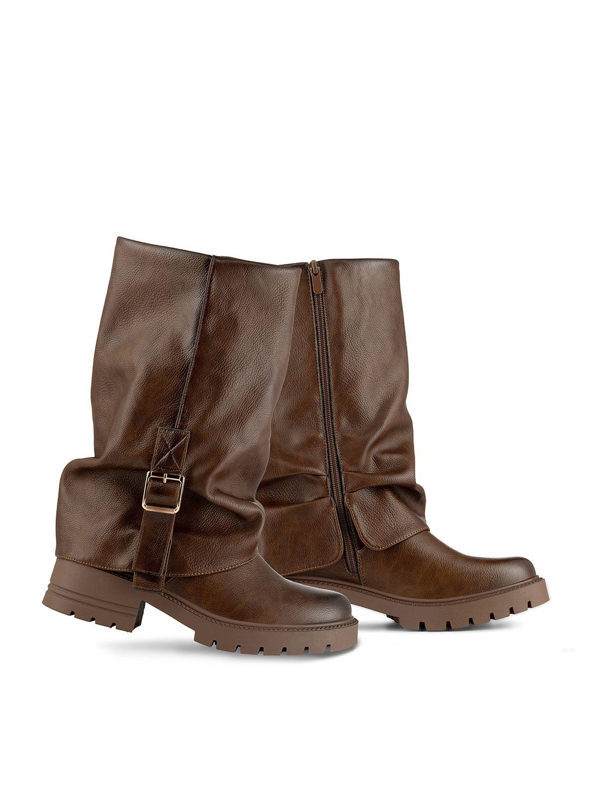 Bota Taco Mujer Casual PU Weide ZS87-4