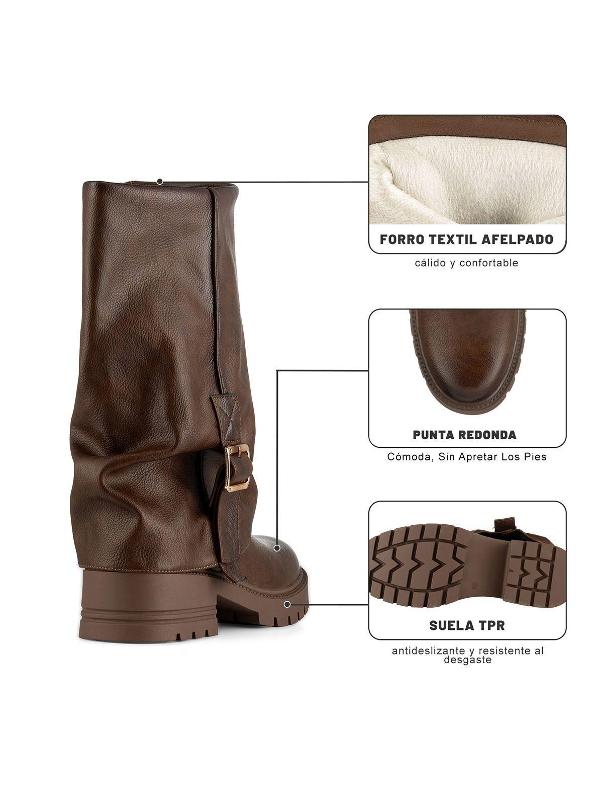Bota Taco Mujer Casual PU Weide ZS87-8