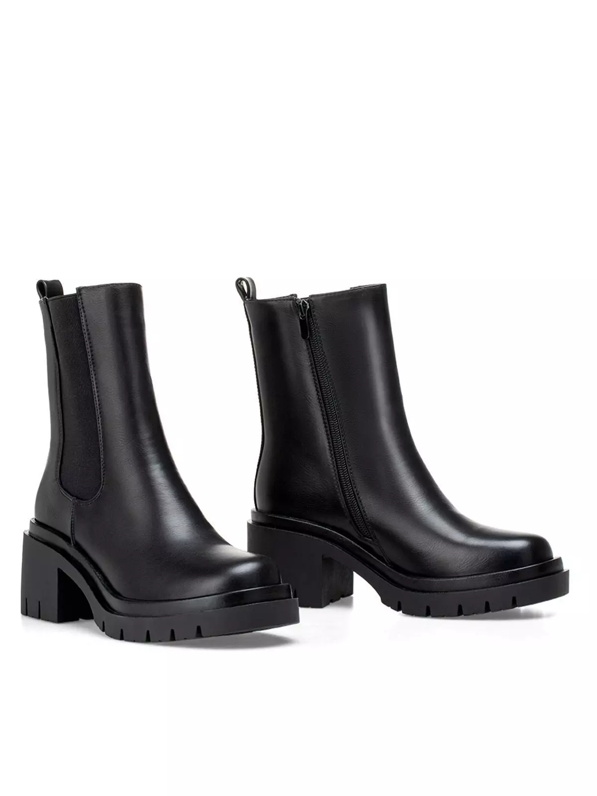 Botin Mujer Clara Negro Weide-4