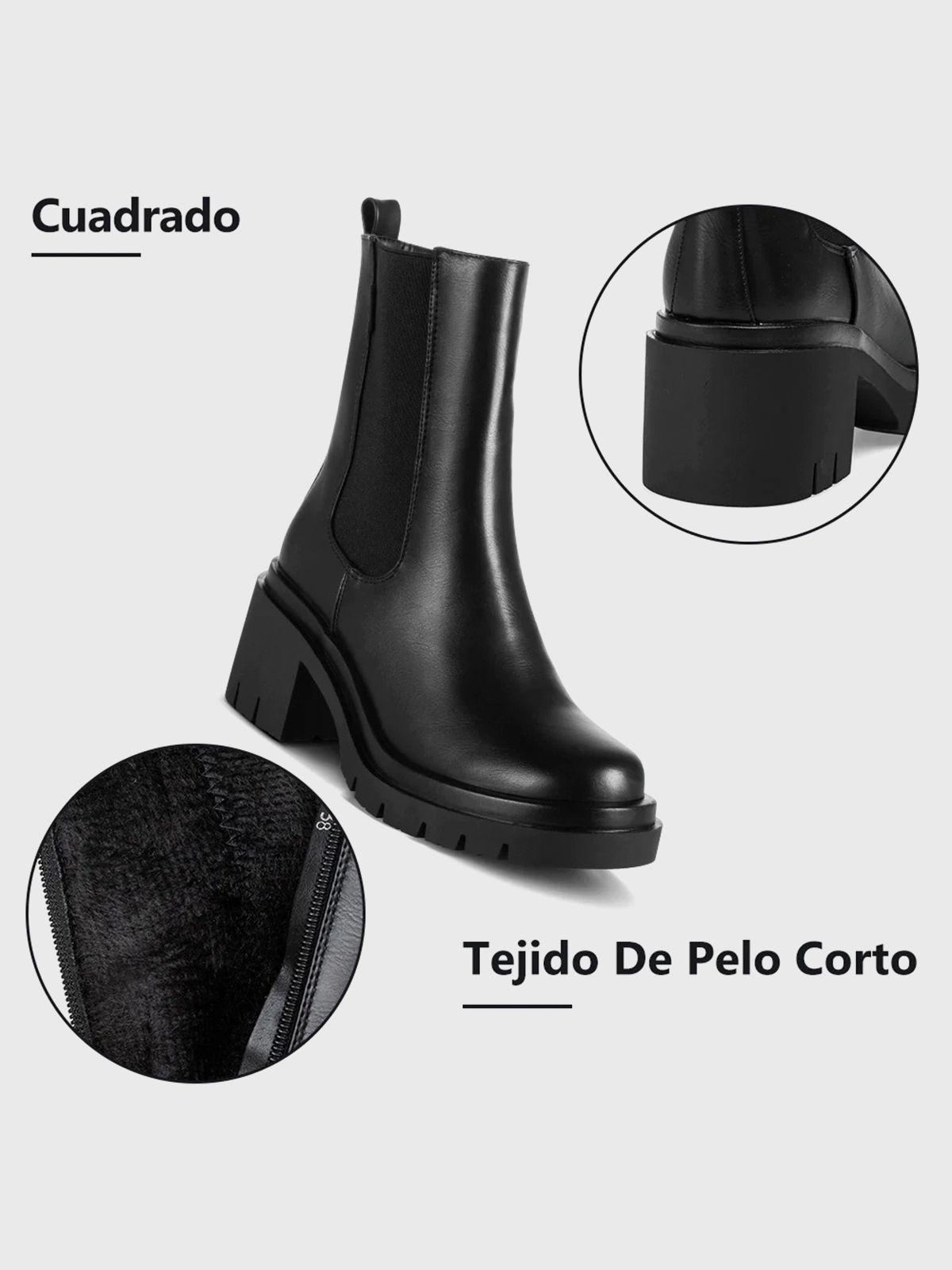 Botin Mujer Clara Negro Weide-6