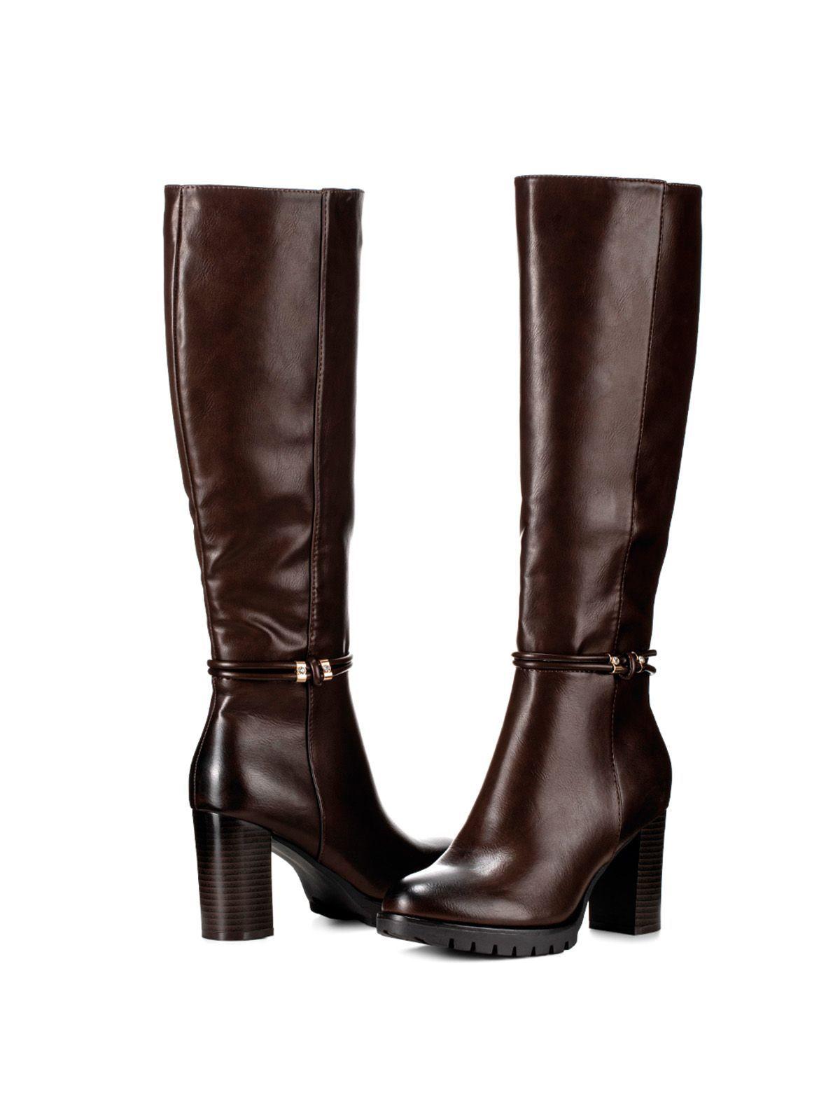 Bota Marron Casual Mujer Weide CZY583-2