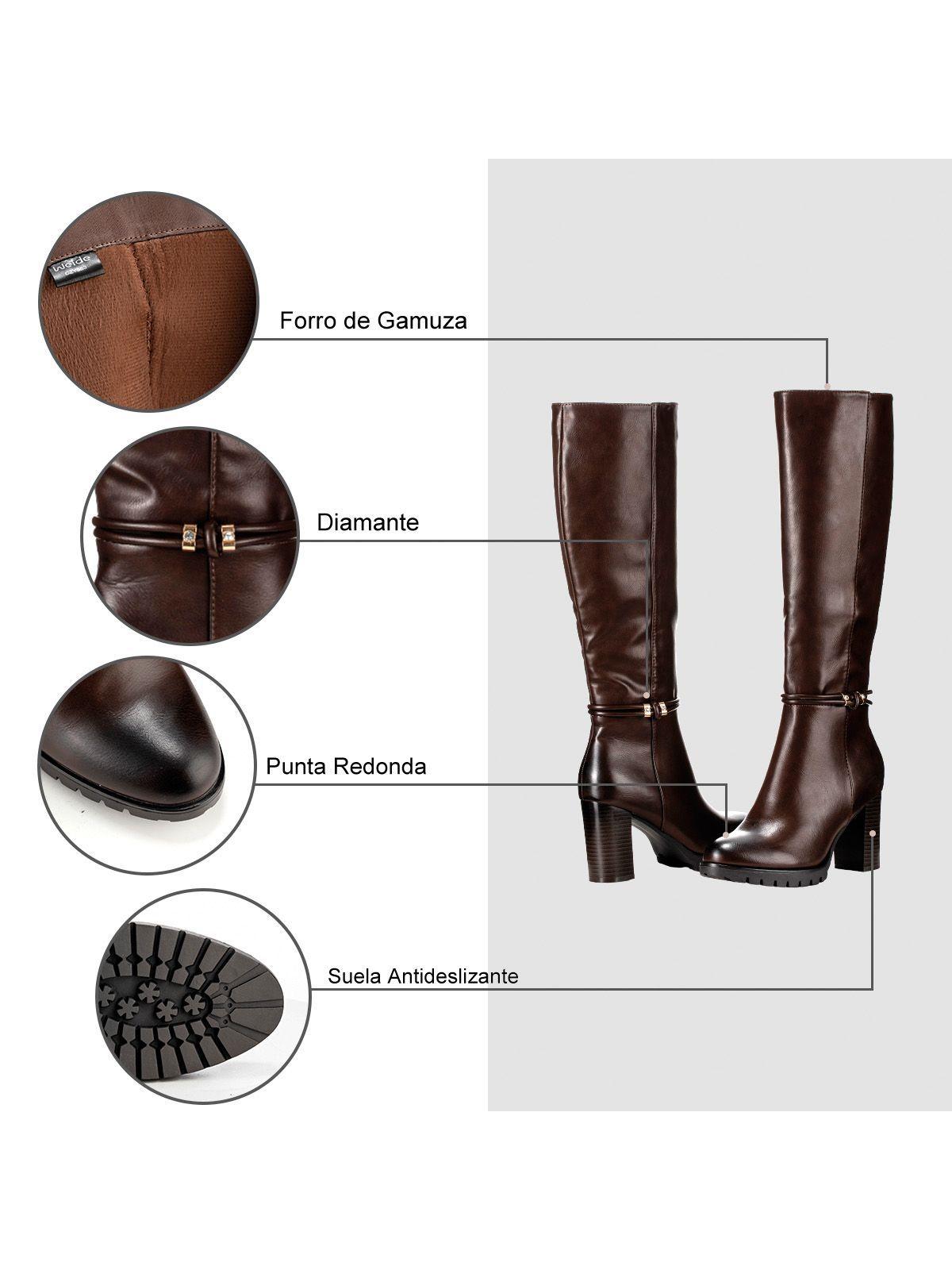 Bota Marron Casual Mujer Weide CZY583-5