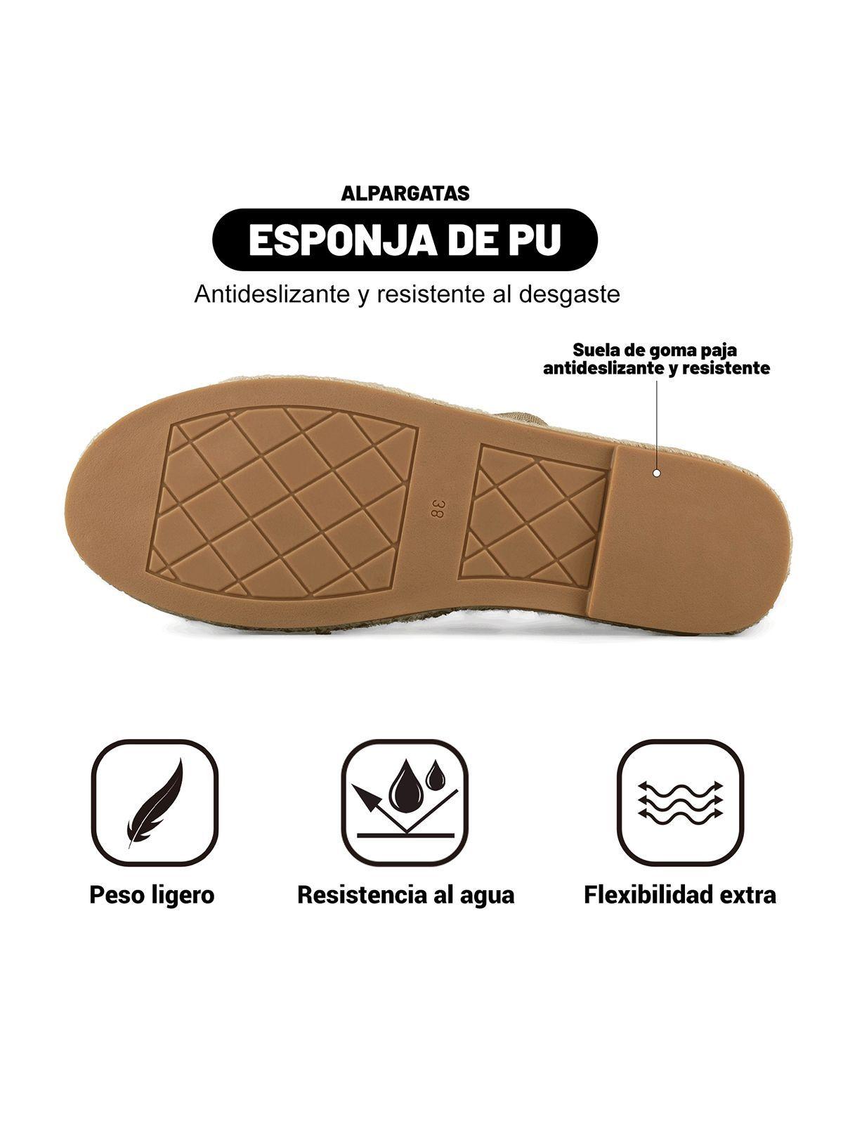Alpargata Casual Suela Yute Plana Mujer Weide QIU105-8