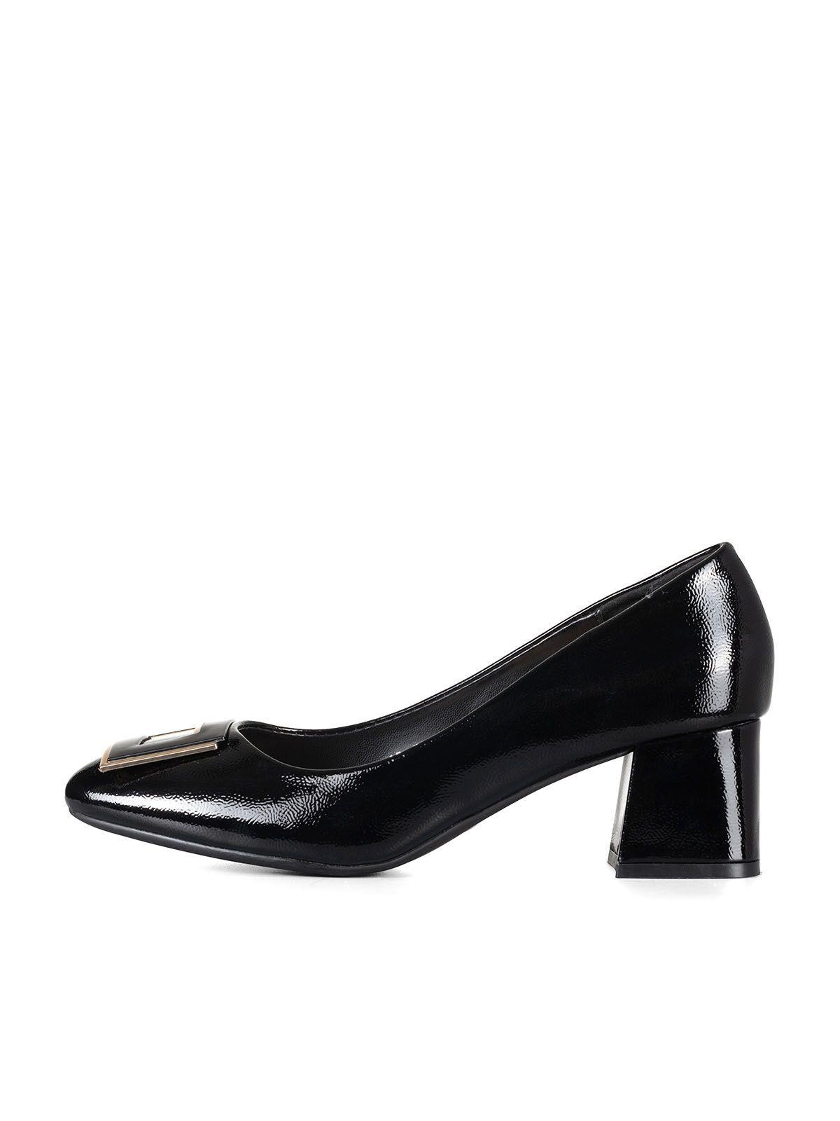 Zapato Taco Mujer Acabado Charol  Formal  Weide GH137-1