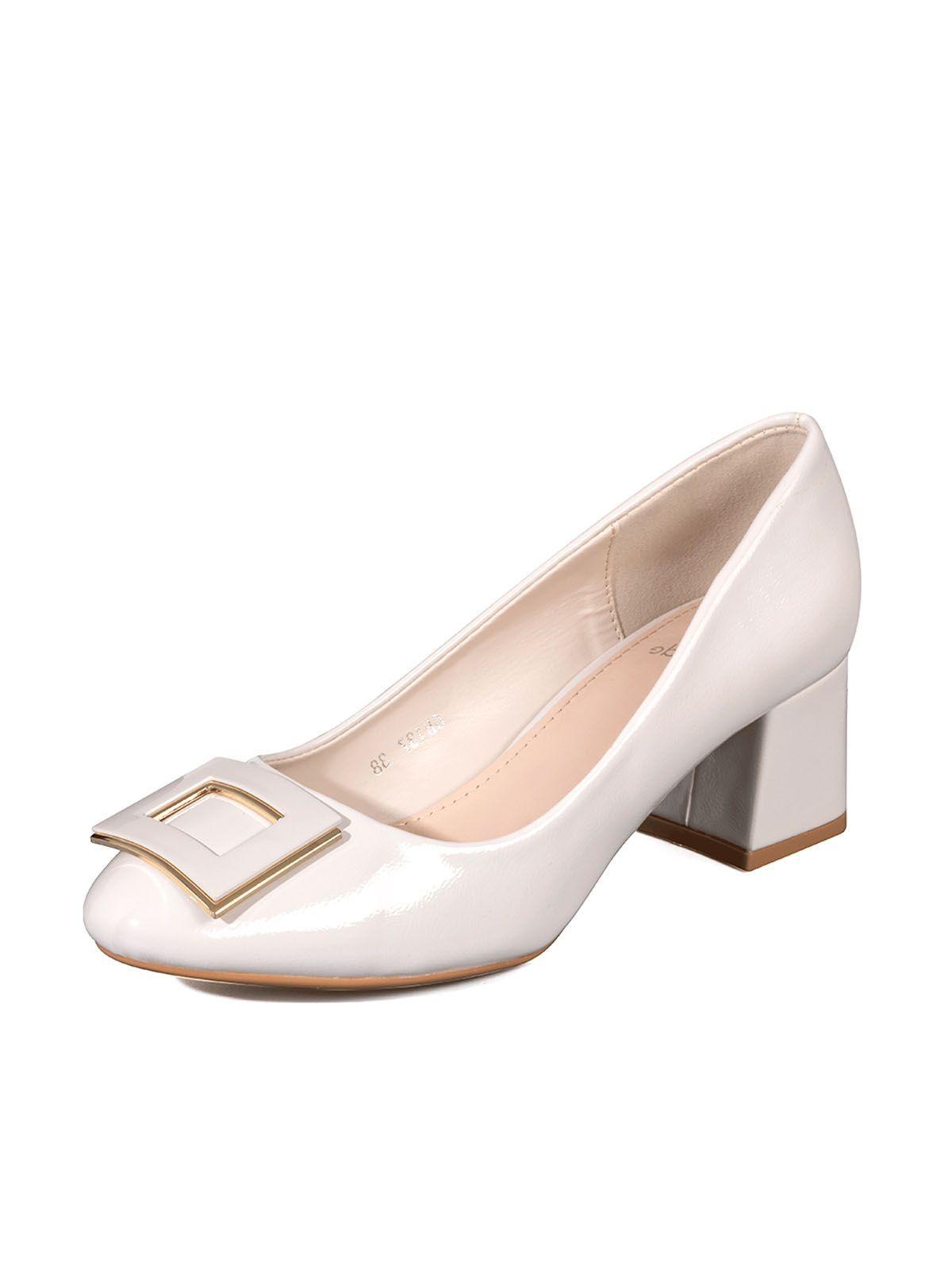 Zapato Taco Mujer Acabado Charol  Formal  Weide GH137-0