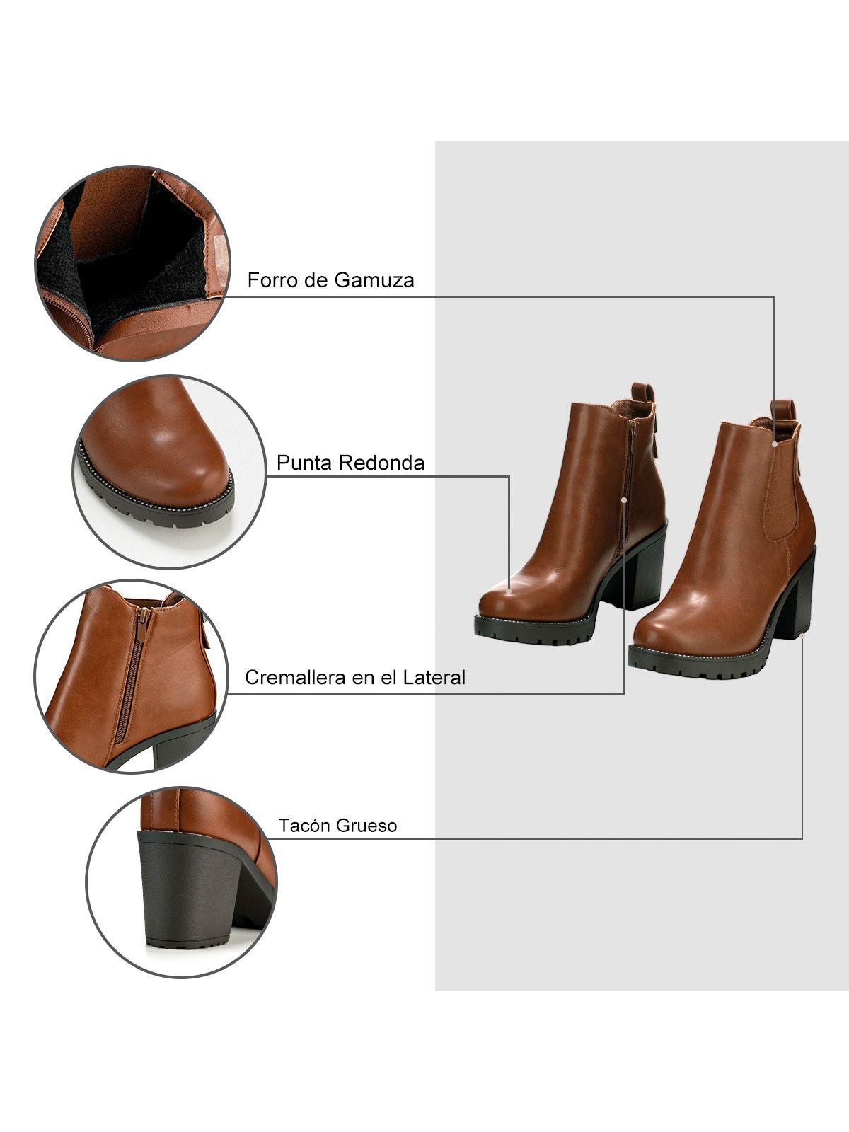 Botin Camel Casual Mujer Weide ZS37-6