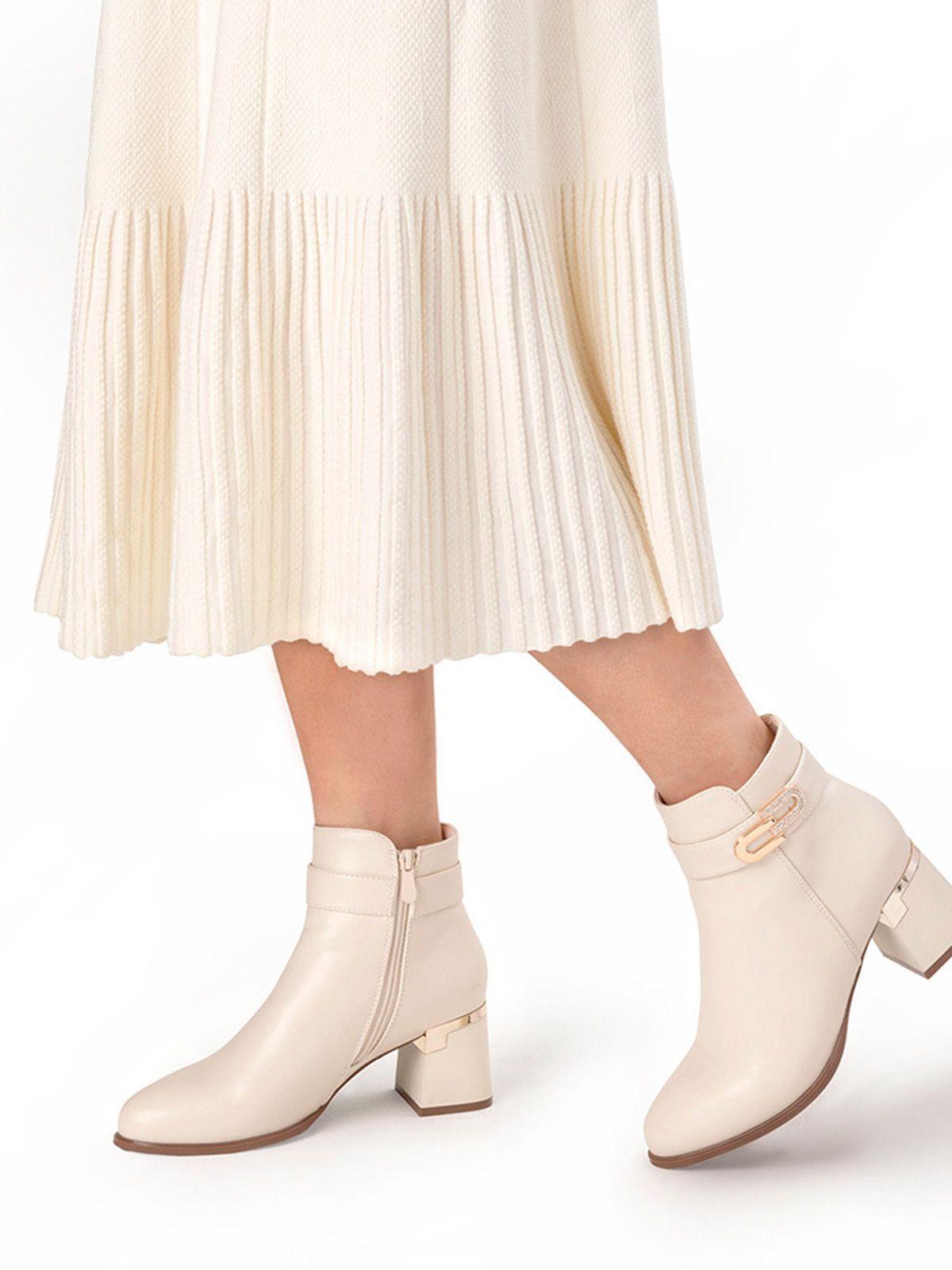 Botin Beige Casual Mujer Weide QBM02-2