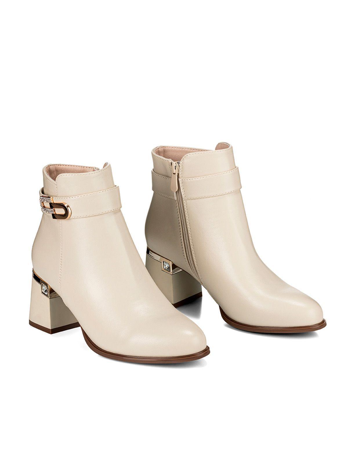 Botin Beige Casual Mujer Weide QBM02-5