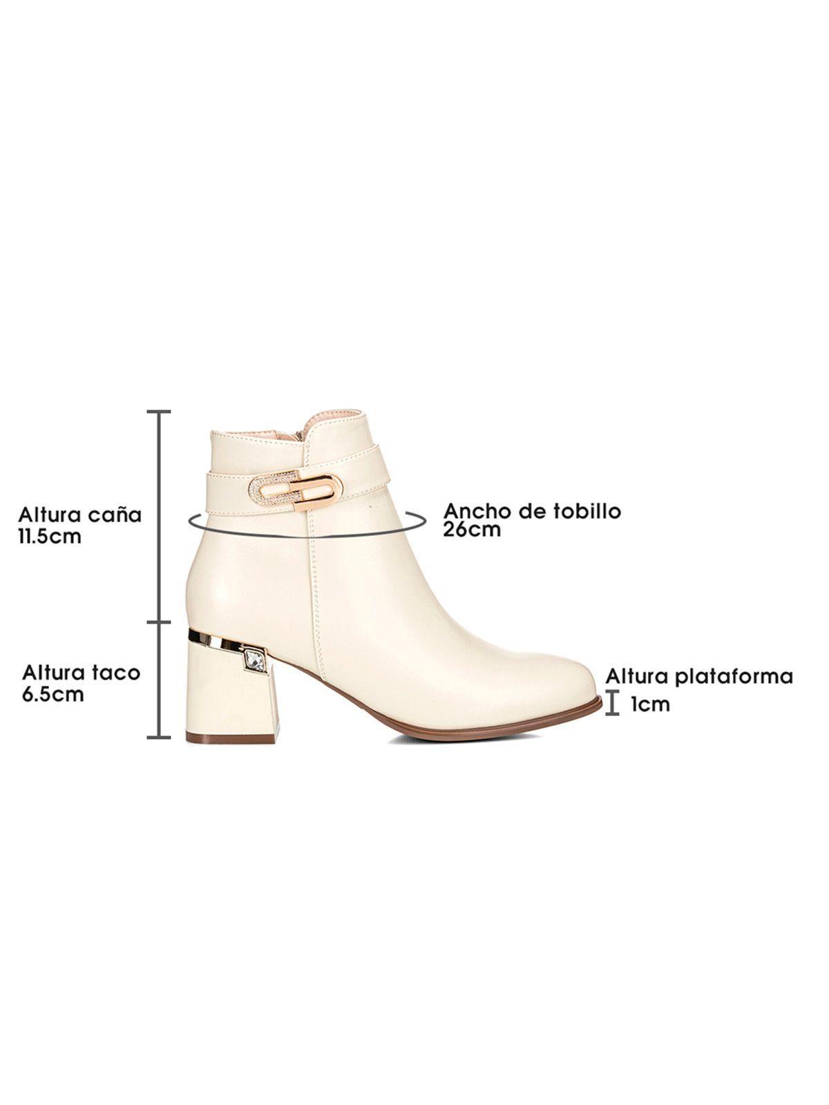 Botin Beige Casual Mujer Weide QBM02-6