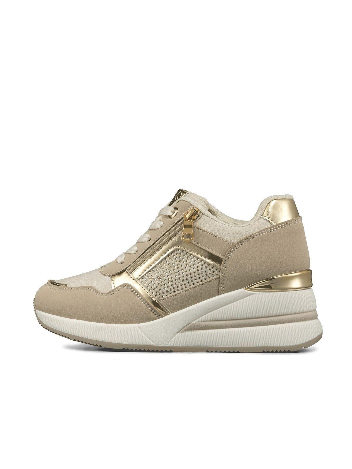 Zapatilla Deportiva Taco Cuña Malla Mujer Weide JLL61-0