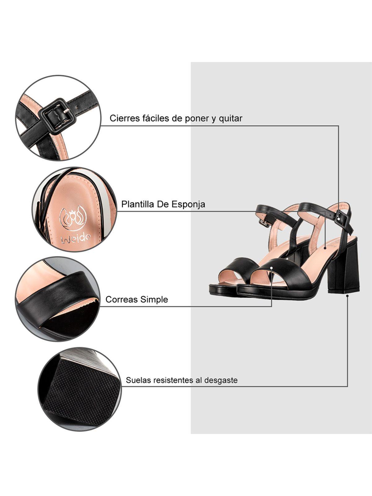 Sandalia Taco Casual Colores Fiesta Mujer Weide YOU232-7