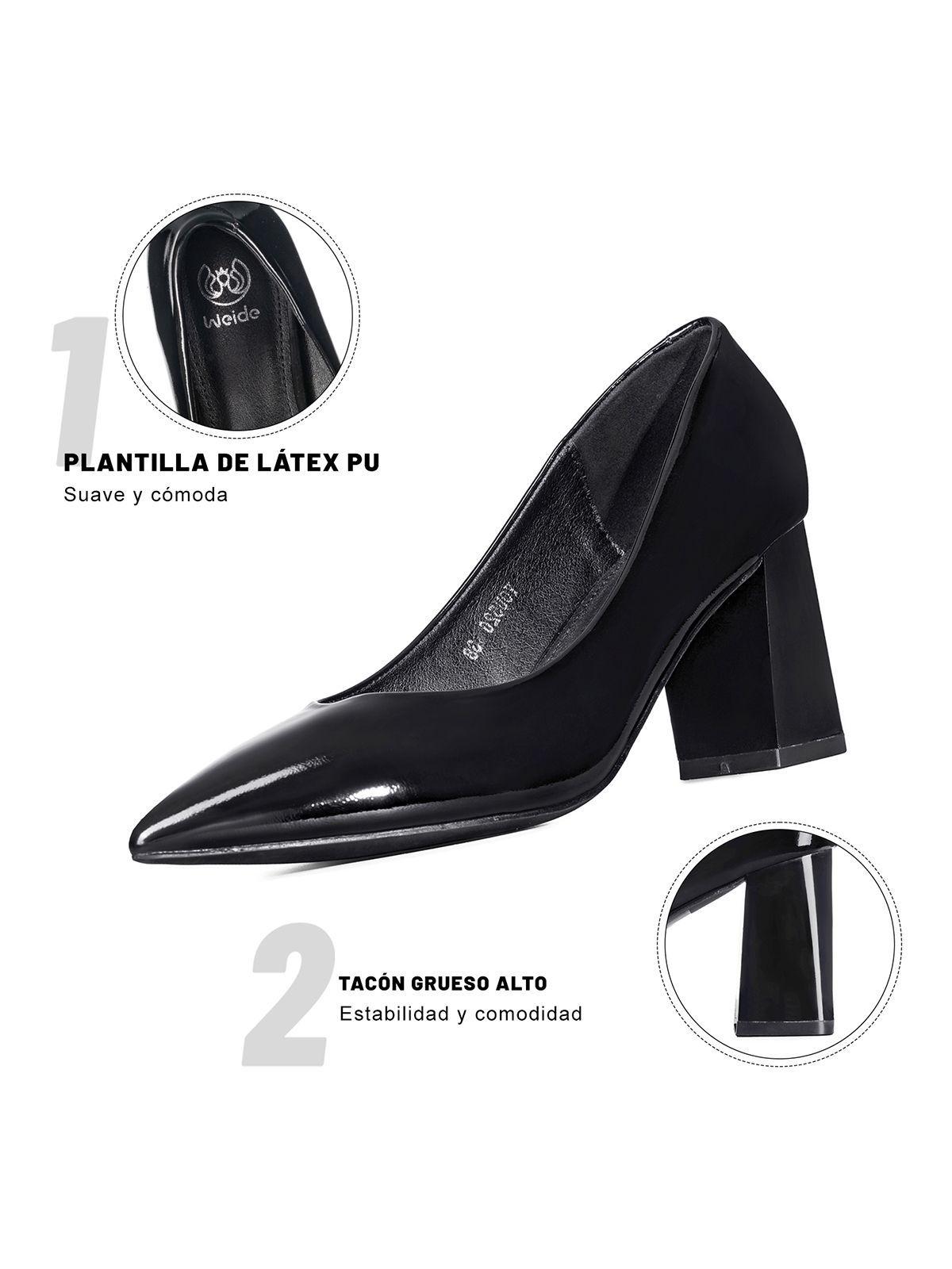 Zapato Taco Charol Puntiagudo Moda Mujer Weide You526-8