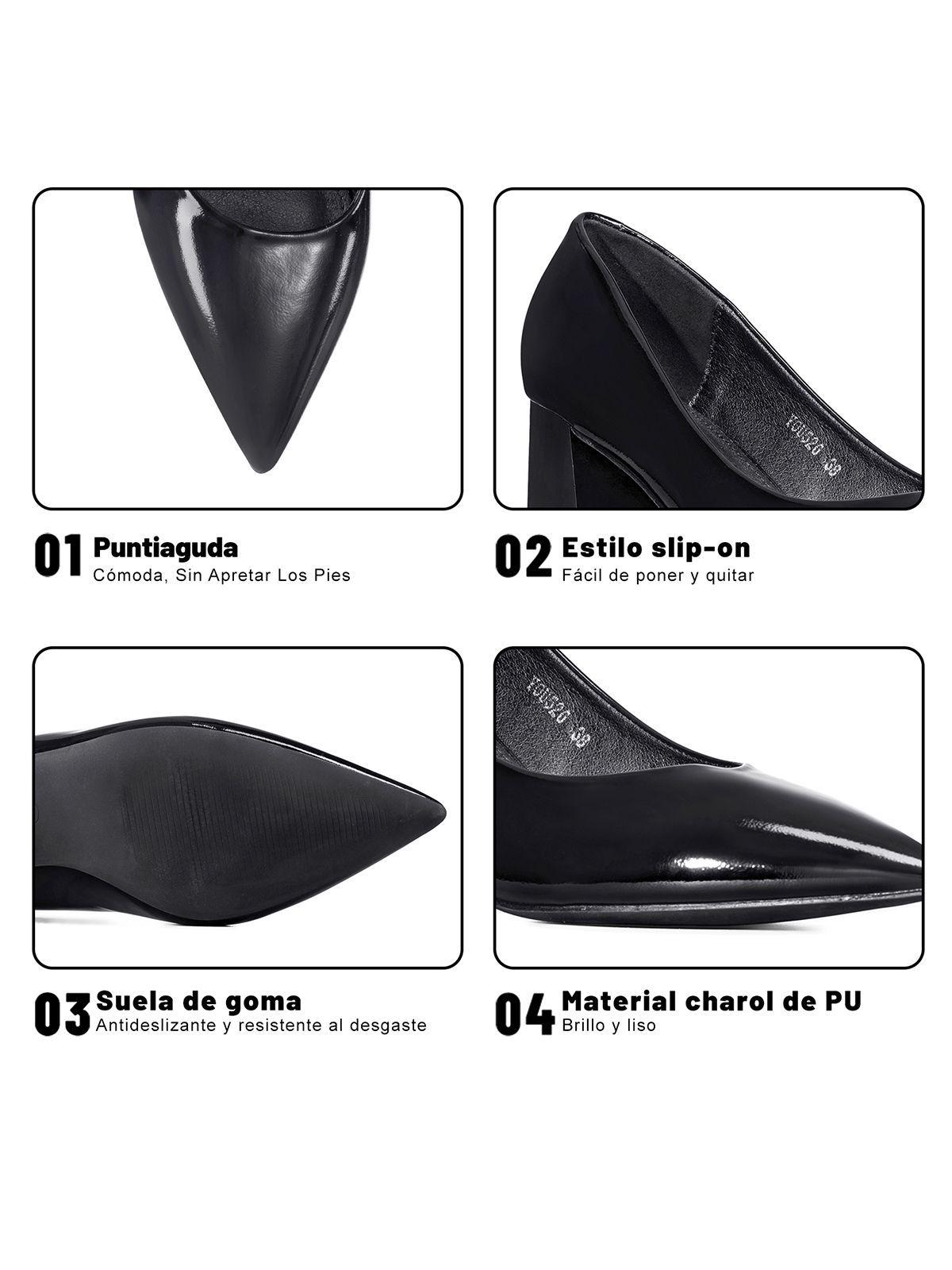 Zapato Taco Charol Puntiagudo Moda Mujer Weide You526-9